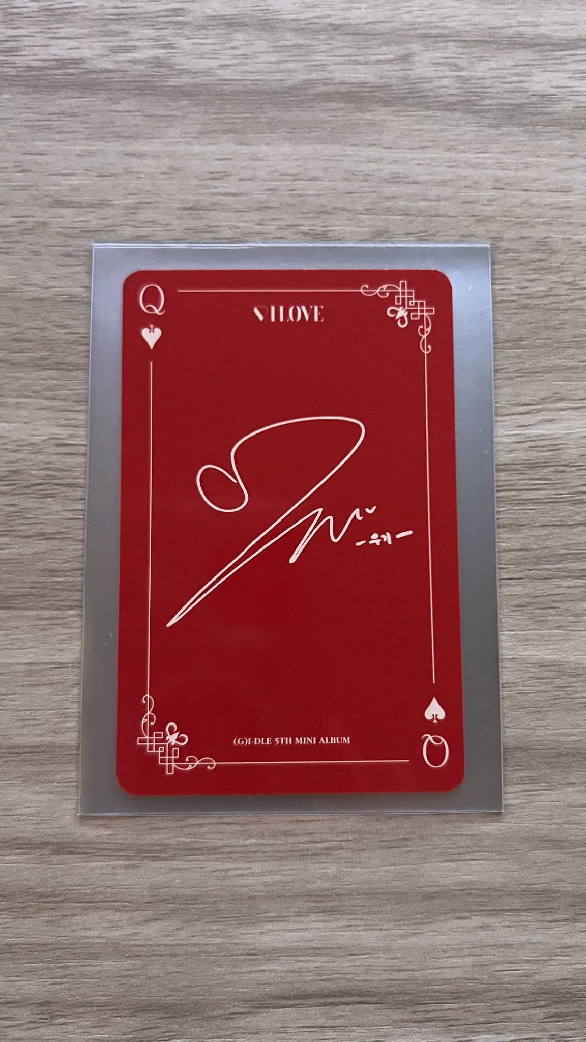 i-dle Yuqi (G)I-DLE - Minnie - I Love Album album photocard standard version listing photo 2