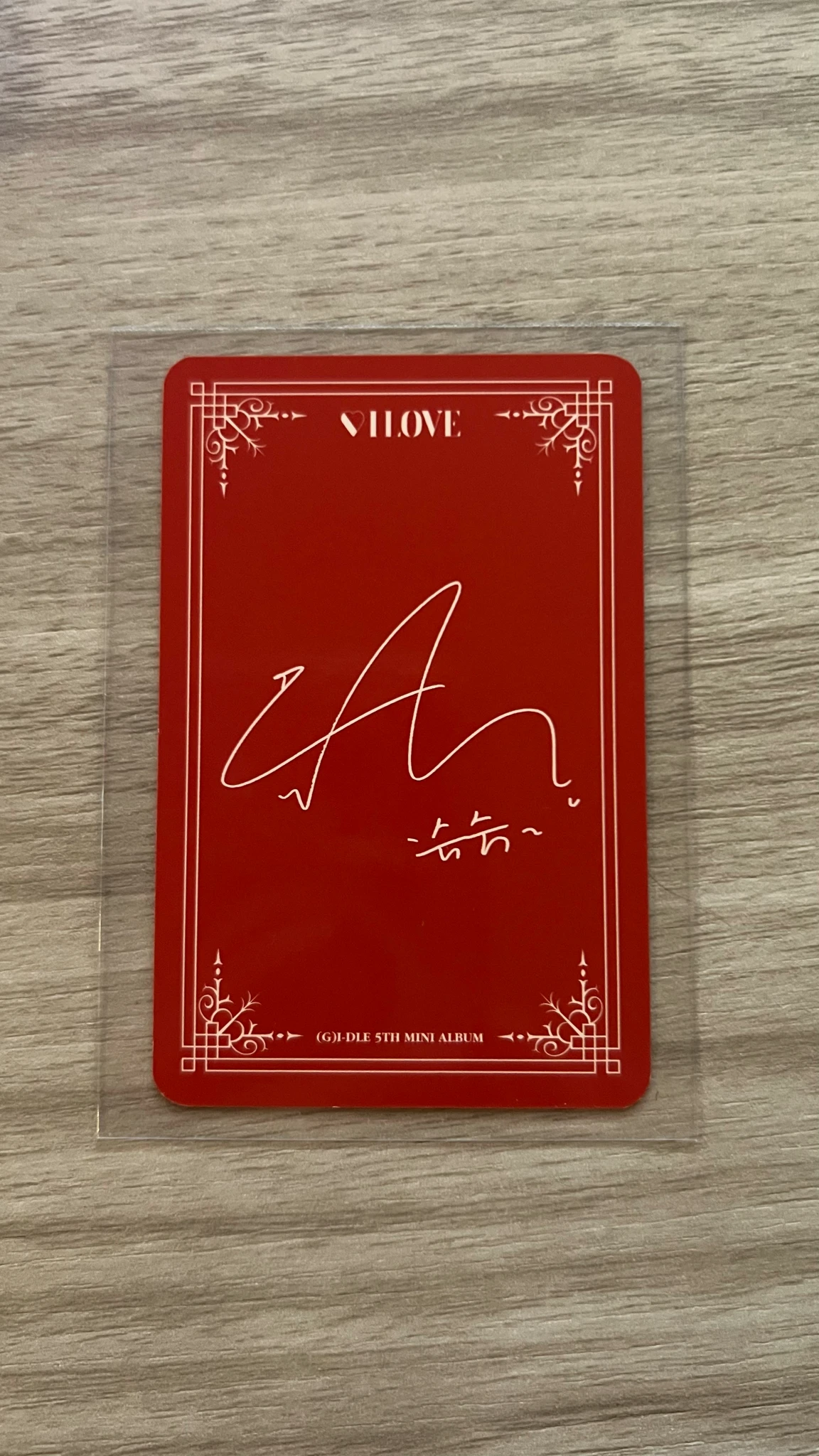 i-dle Shuhua (G)I-DLE - Miyeon - I Love Album jewel case version album photocard listing photo 2