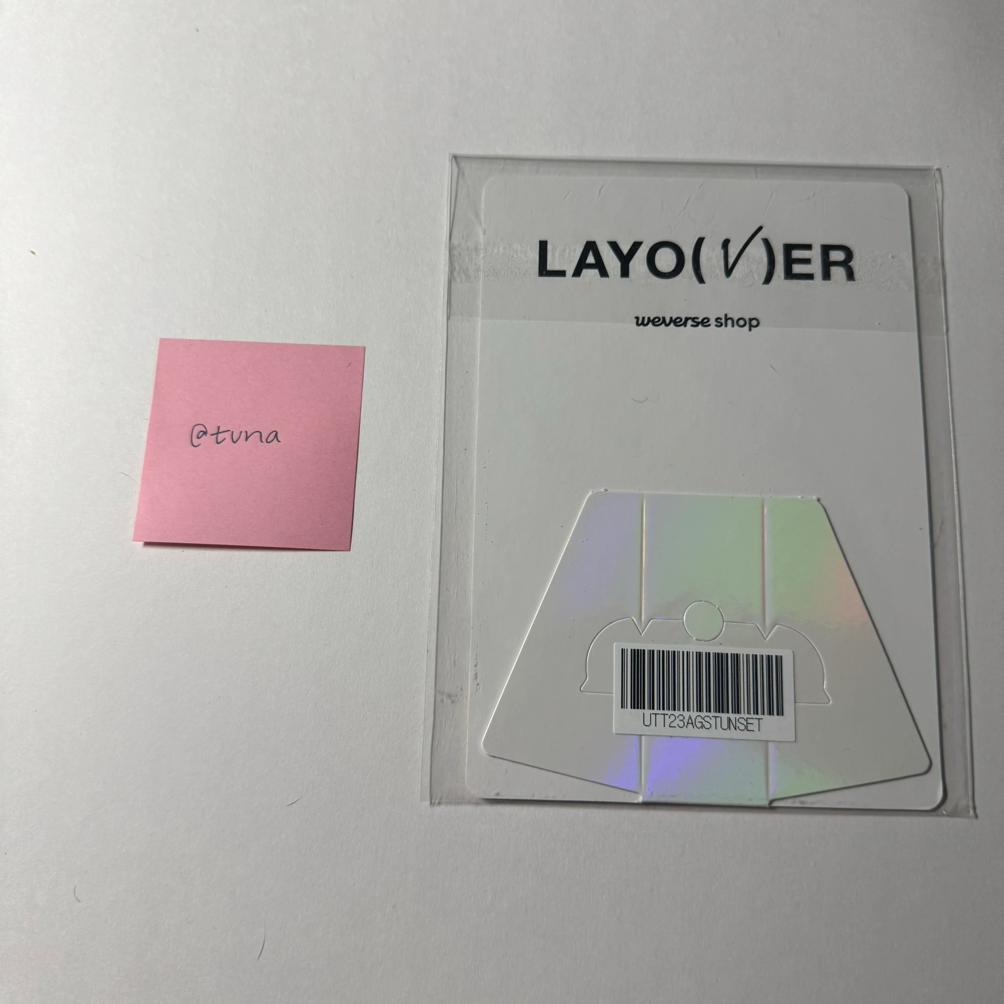 BTS V BTS - V - Layover Album weverse global hologram pre-order benefit listing photo 2
