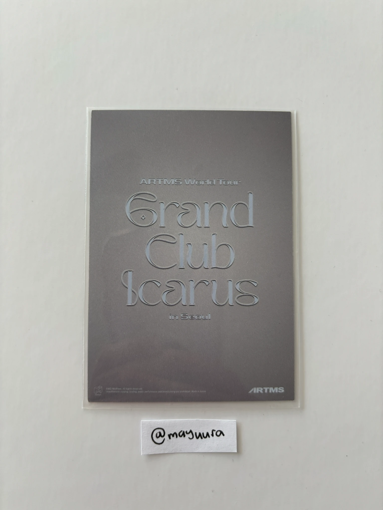 ARTMS HeeJin ARTMS - HeeJin - Grand Club Icarus Tour Event postcard seoul tour merch listing photo 2