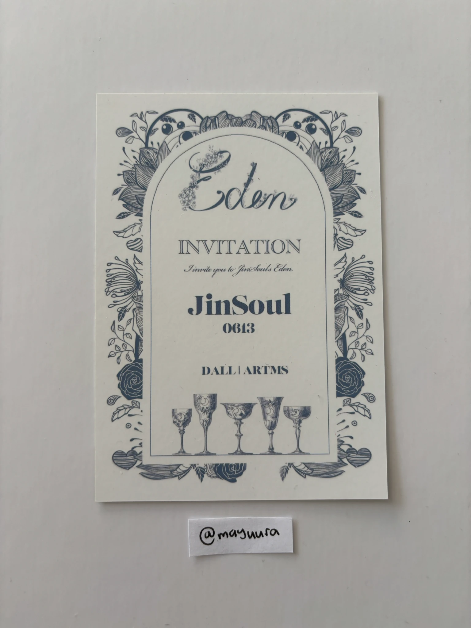 ARTMS JinSoul ARTMS - JinSoul - Dall Album postcard album inclusion listing photo 2