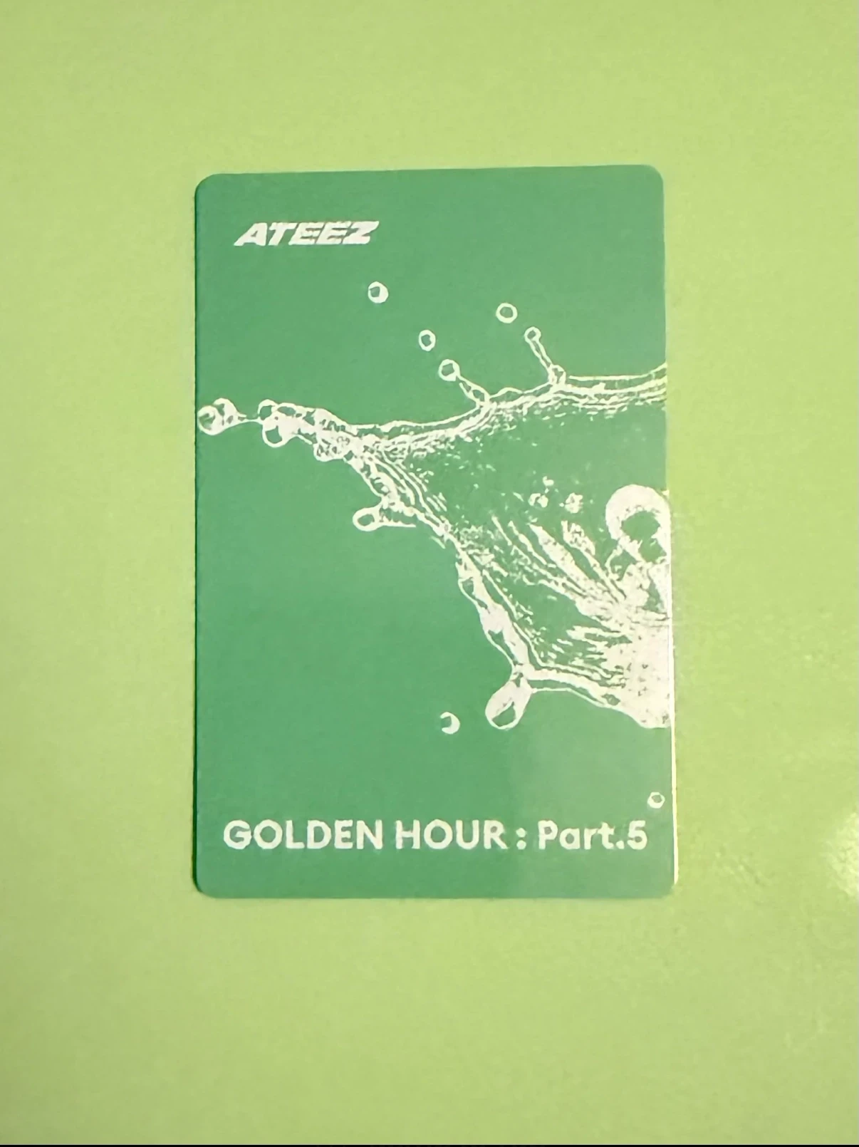 ATEEZ Yunho ATEEZ - Yunho - GOLDEN HOUR : Part.5 Album Z version poca album album photocard listing photo 2