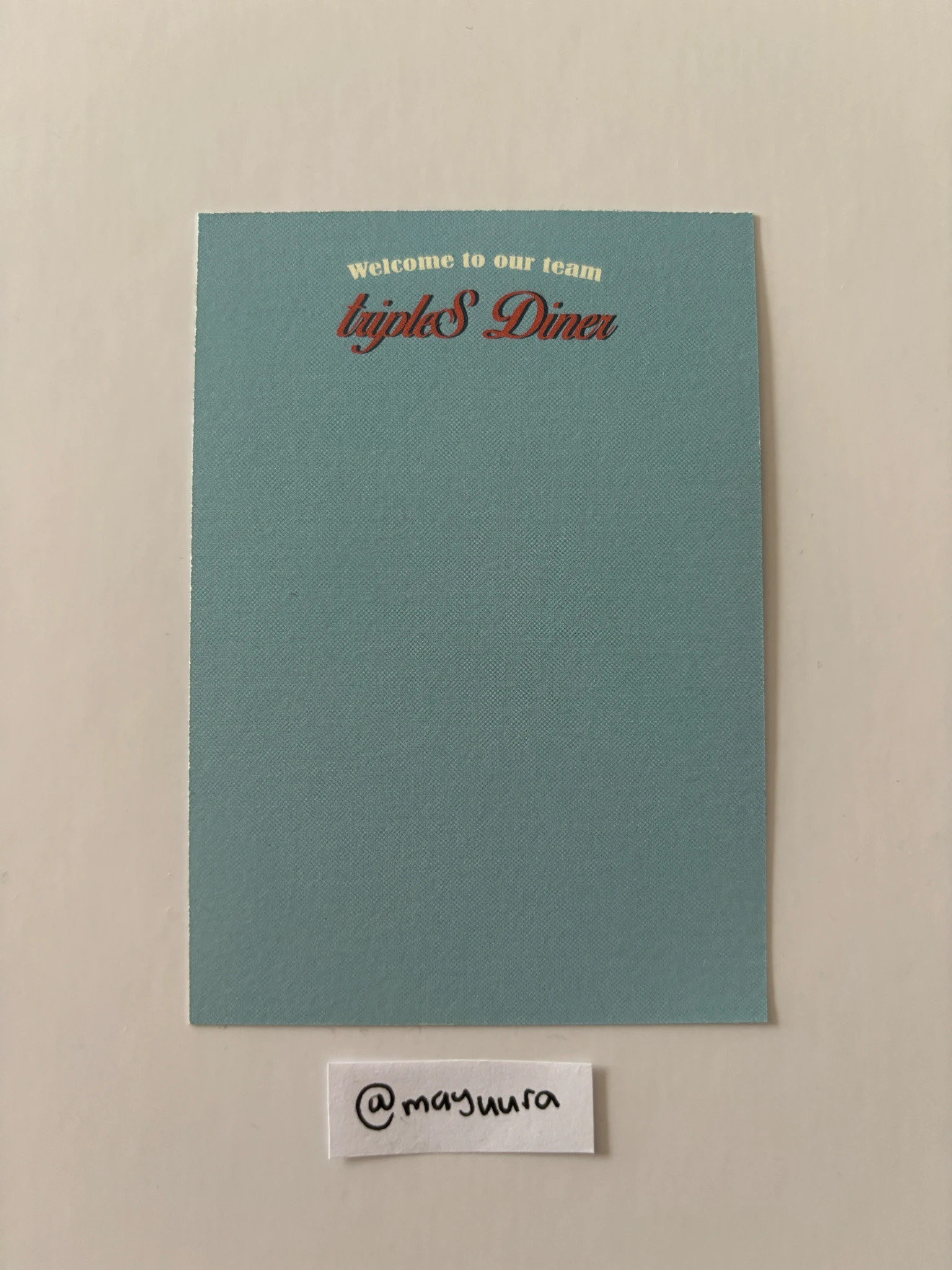 tripleS Mayu tripleS - Mayu - tripleS Diner (WAV 1st Recruitment) Other mini postcard postcard set fanclub listing photo 2
