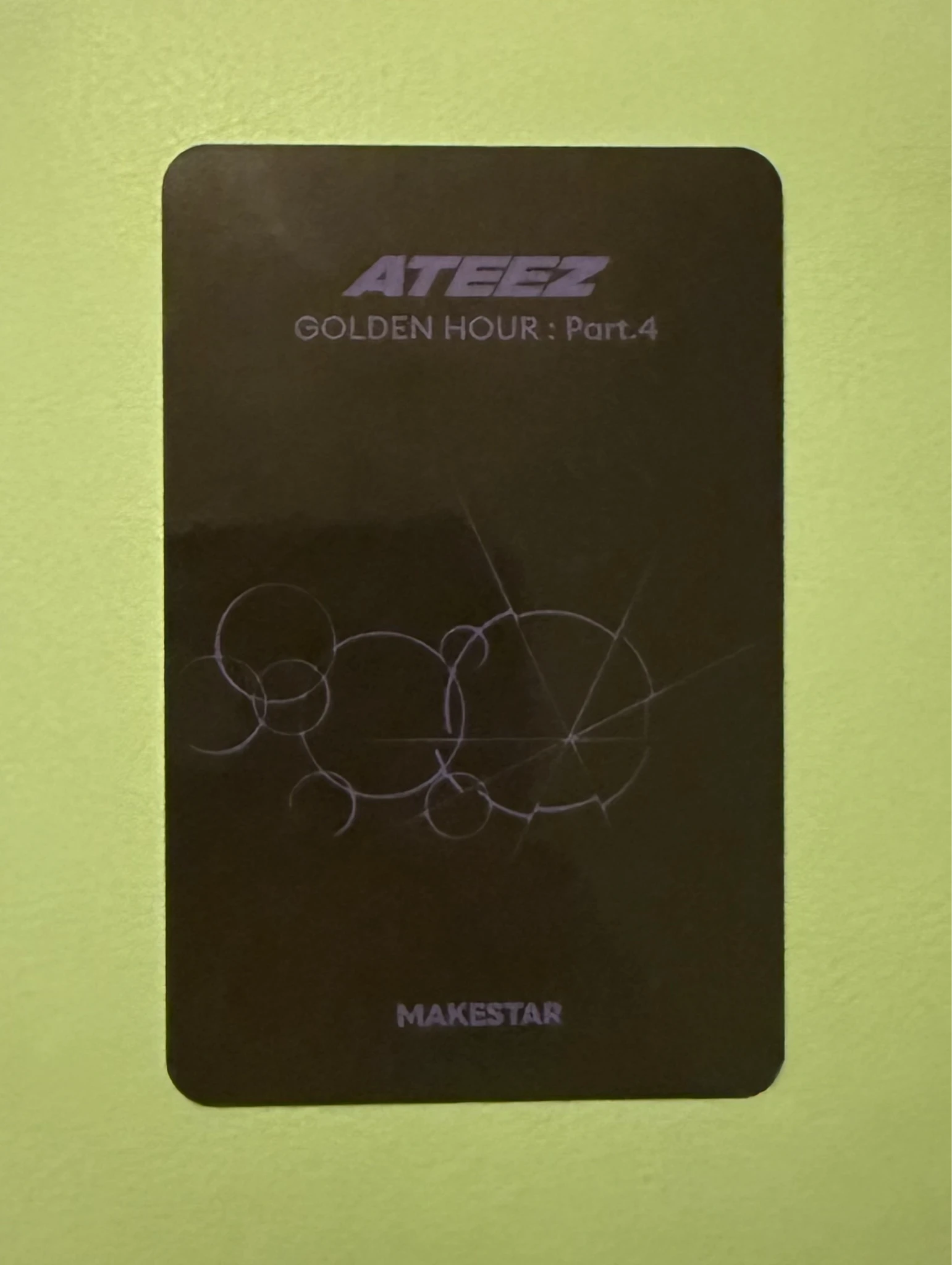 ATEEZ Mingi ATEEZ - Mingi - Golden Hour : Part.4 Album makestar fansign round 4 listing photo 2