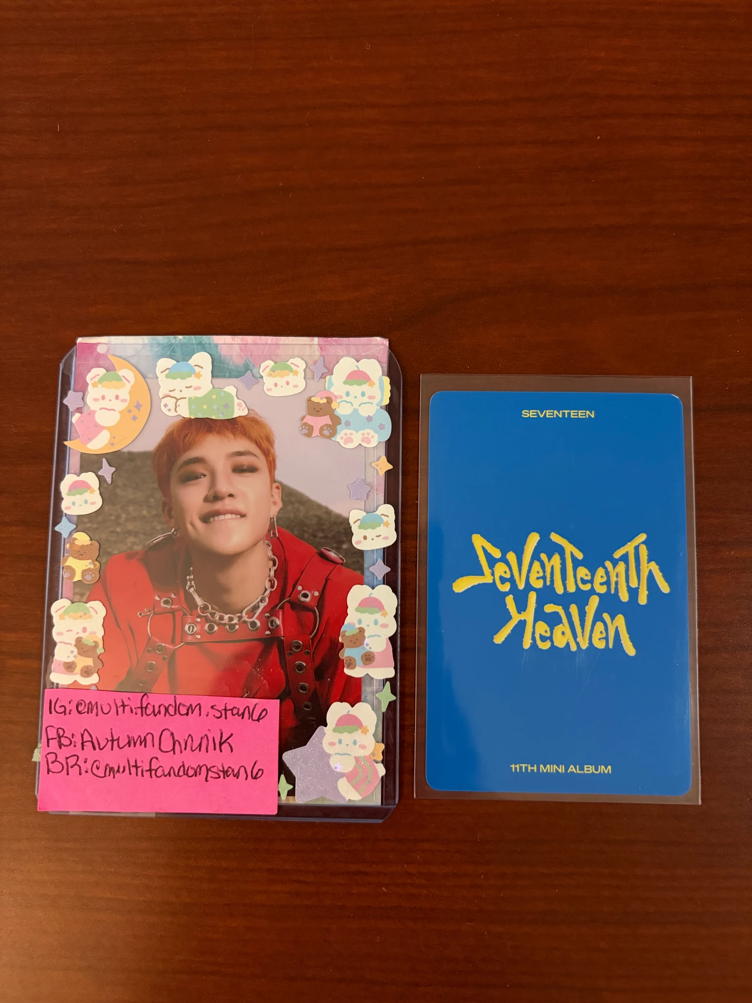 SEVENTEEN Woozi SEVENTEEN - Woozi - Seventeenth Heaven Album album photocard carat version listing photo 2