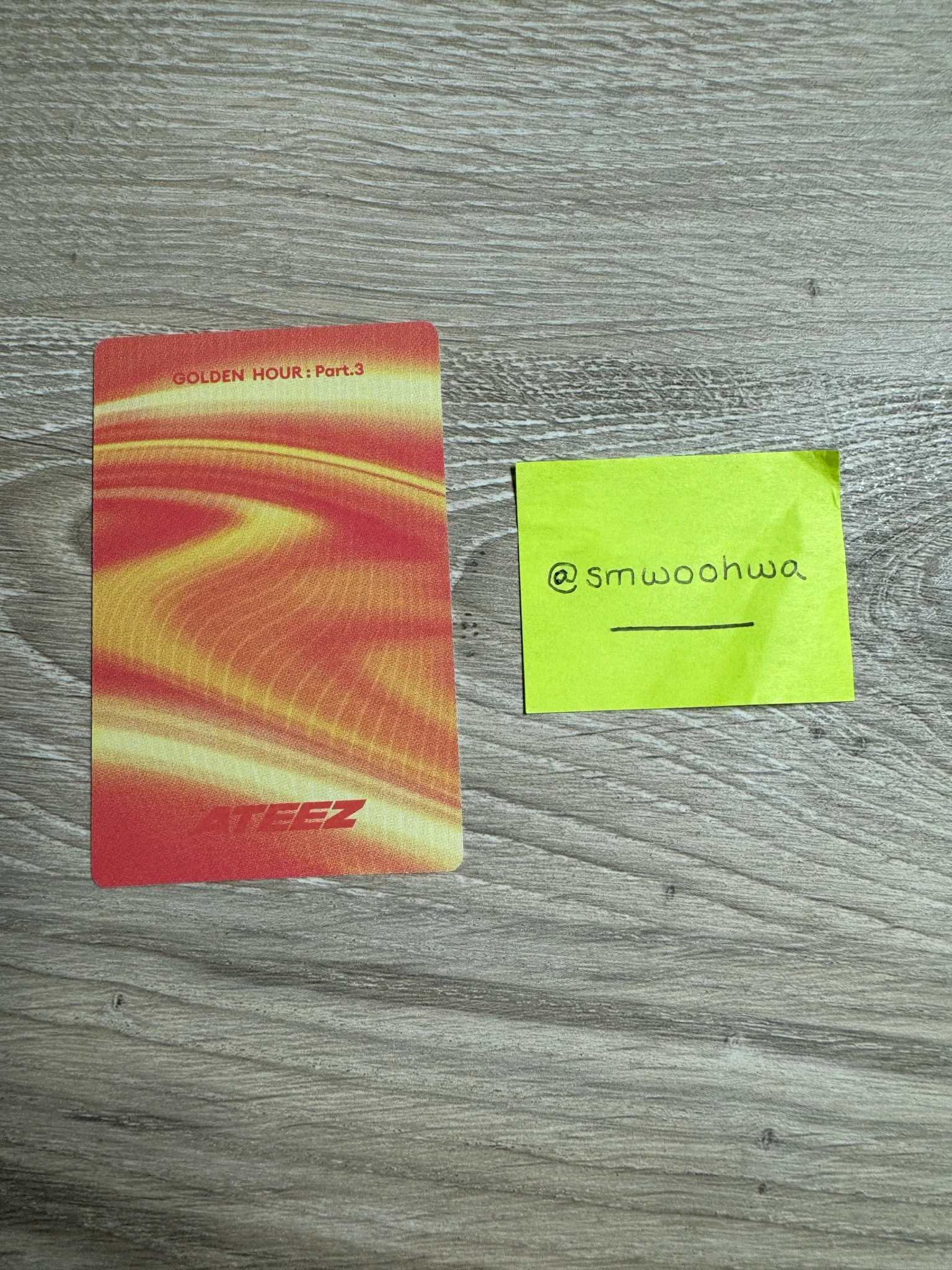 ATEEZ Yeosang ATEEZ - Yeosang - Golden Hour : Part.3 Album poca album Image Card ver1 listing photo 2