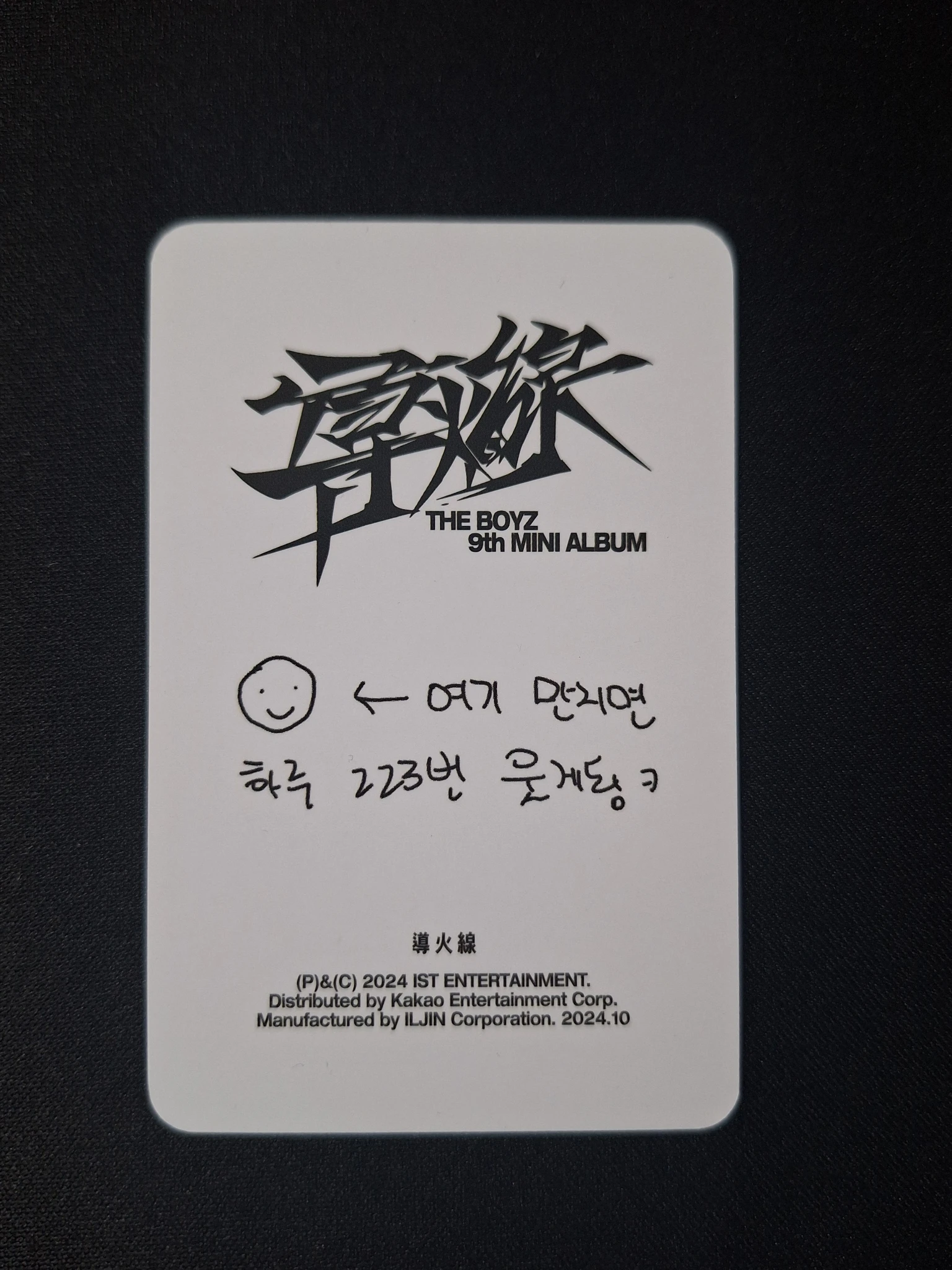 THE BOYZ Kevin THE BOYZ - Kevin - Trigger Album vanguard version album photocard listing photo 2