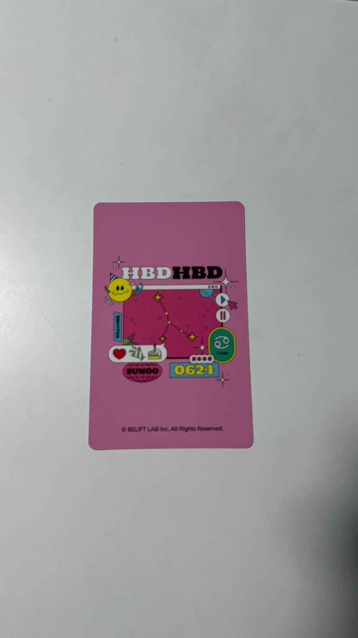 ENHYPEN Sunoo ENHYPEN - Sunoo - ENHYPEN HBD Official Merch Event merch photocard birthday event garland listing photo 2