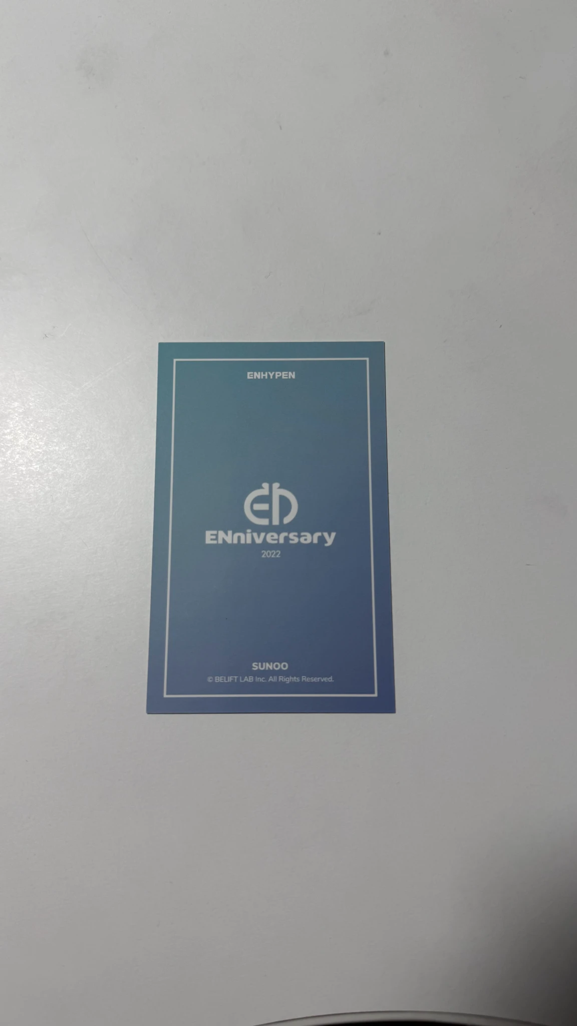 ENHYPEN Sunoo ENHYPEN - Sunoo - 2nd ENniversary Event merch photocard binder note listing photo 2