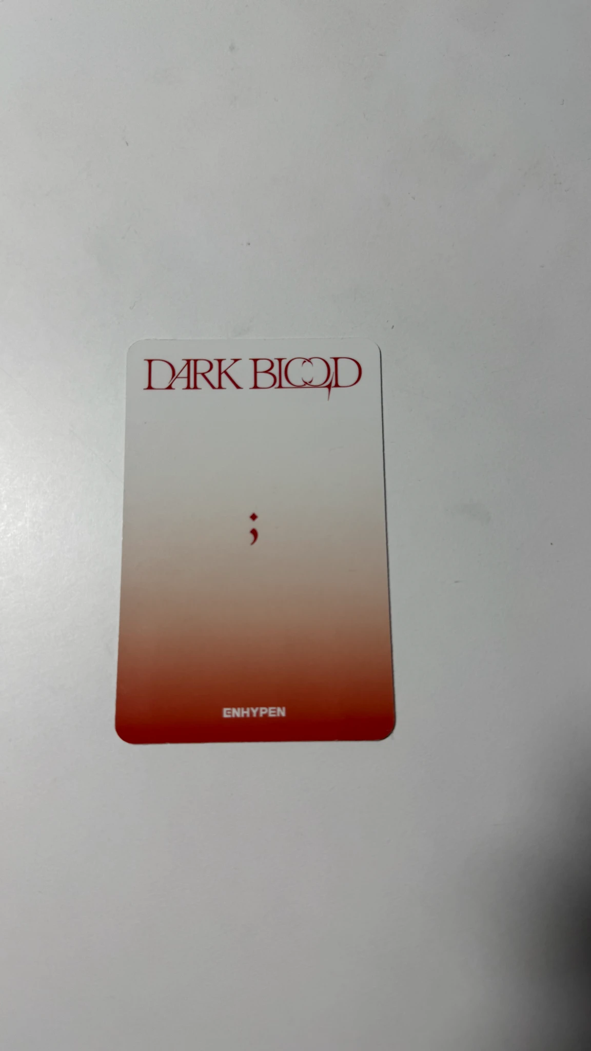 ENHYPEN Evan (Heeseung) ENHYPEN - Heeseung - DARK BLOOD Album kpopmerch video call round 1 listing photo 2