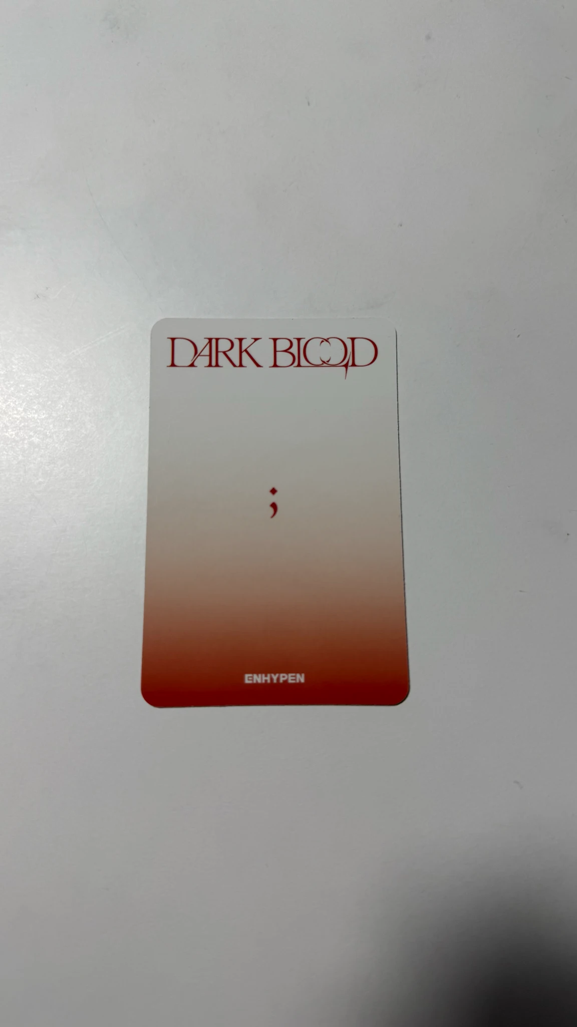 ENHYPEN Jay ENHYPEN - Jay - DARK BLOOD Album kpopmerch video call round 1 listing photo 2