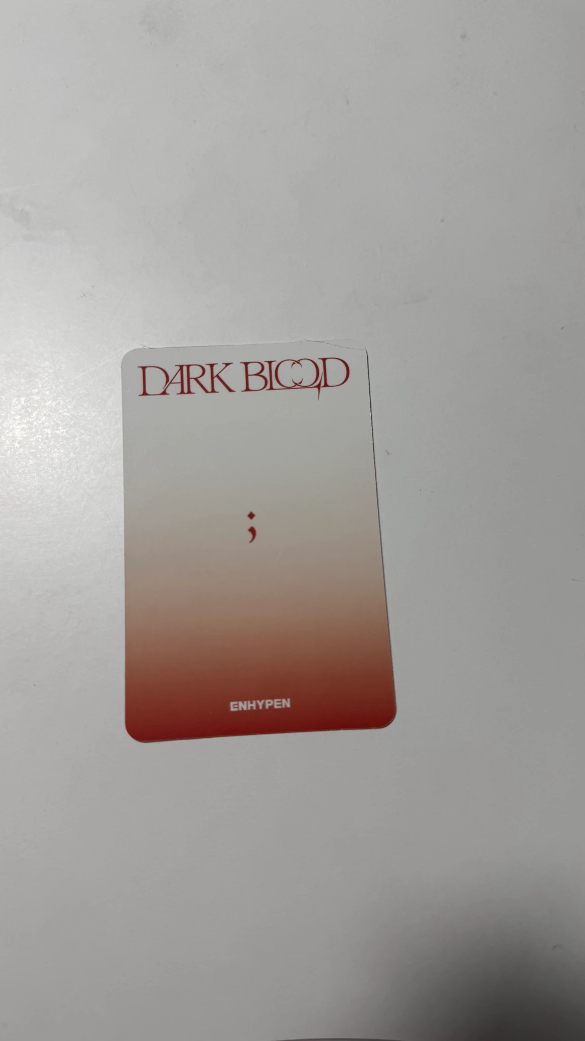 ENHYPEN Ni-ki ENHYPEN - Ni-ki - DARK BLOOD Album kpopmerch video call round 1 listing photo 2