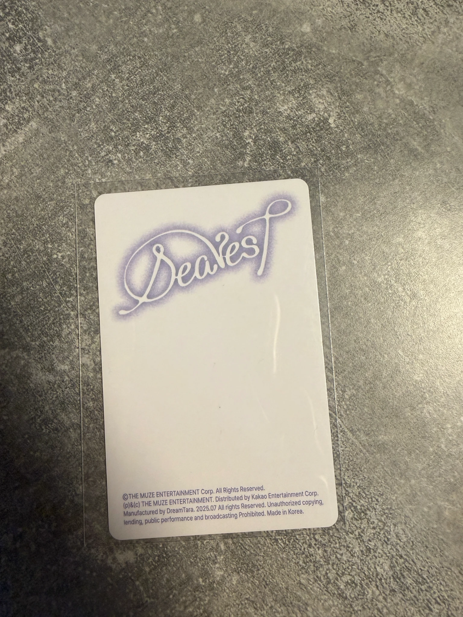 RESCENE Liv RESCENE - Liv - Dearest Album album photocard dewy version listing photo 2