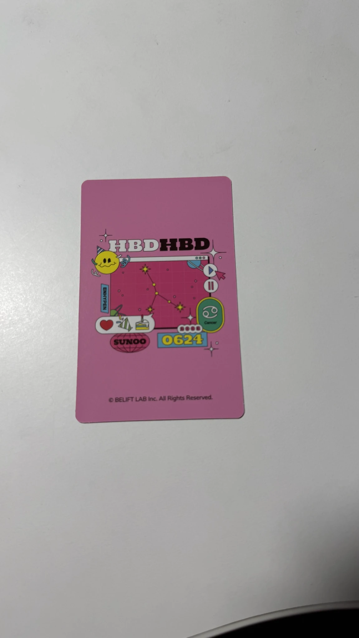 ENHYPEN Sunoo ENHYPEN - Sunoo - ENHYPEN HBD Official Merch Event merch photocard birthday event garland listing photo 2