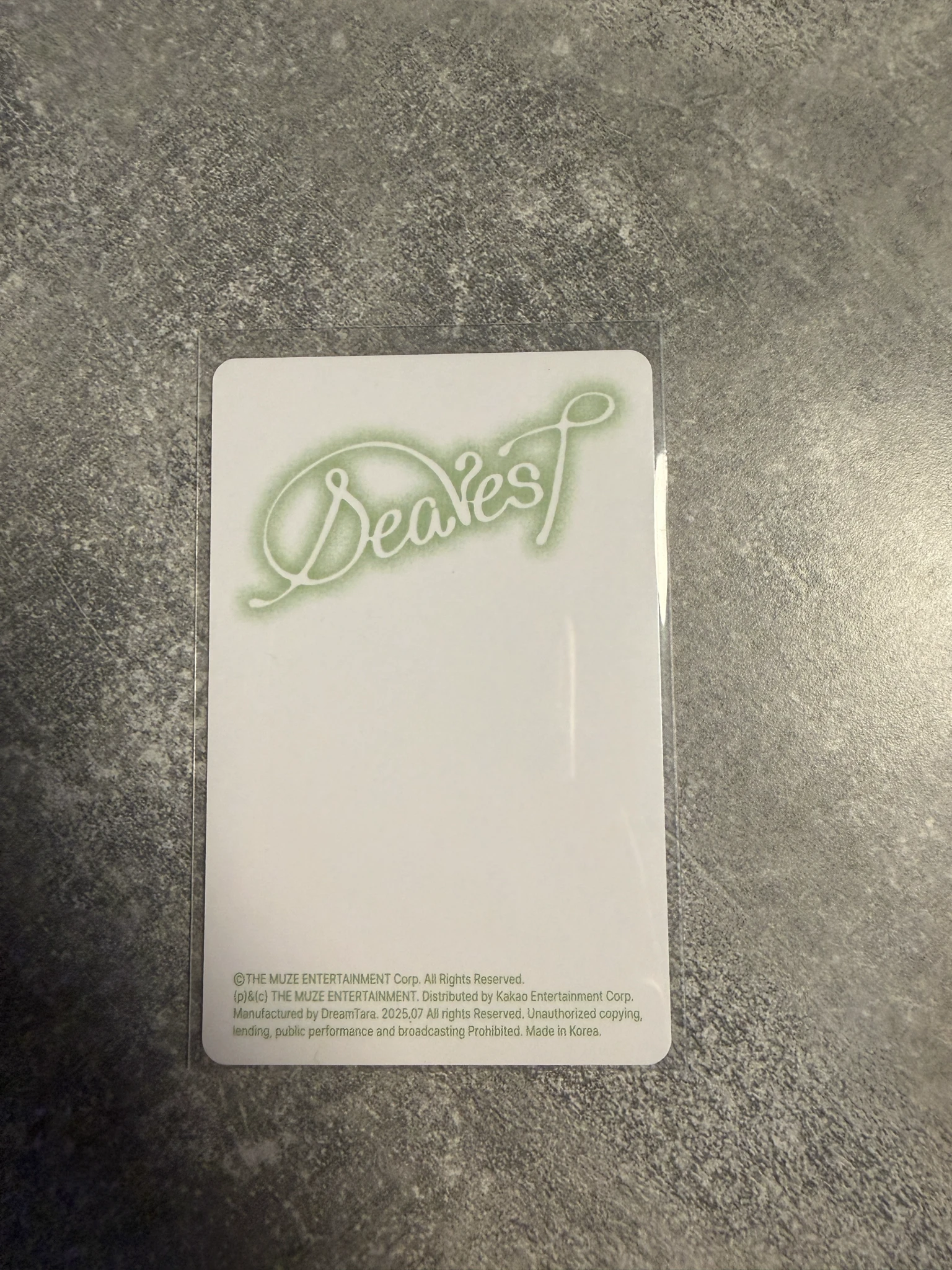 RESCENE Liv RESCENE - Liv - Dearest Album album photocard dear version listing photo 2