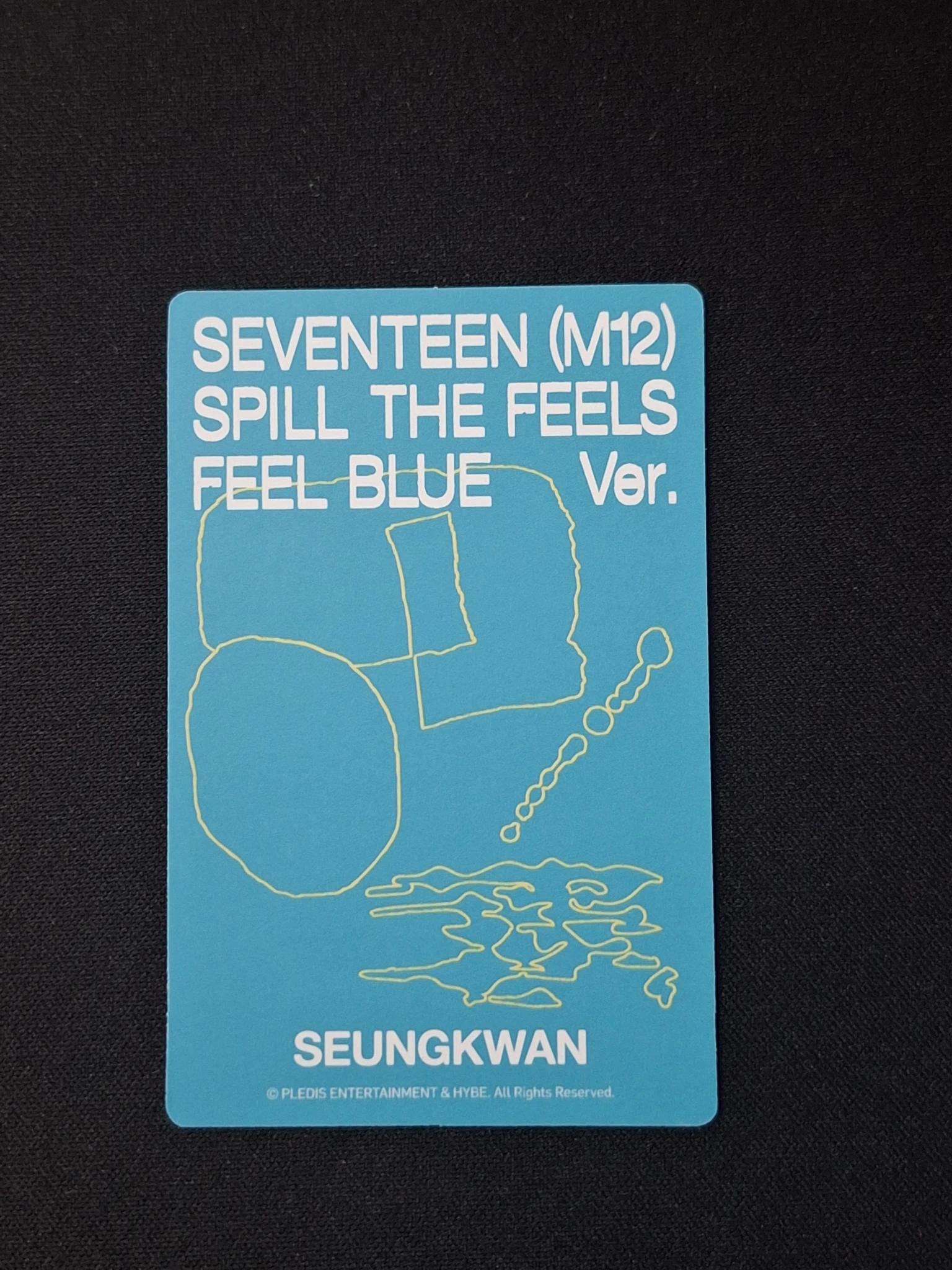 SEVENTEEN Seungkwan SEVENTEEN - Seungkwan - Spill the Feels Album merch photocard photocard set feel blue version listing photo 2