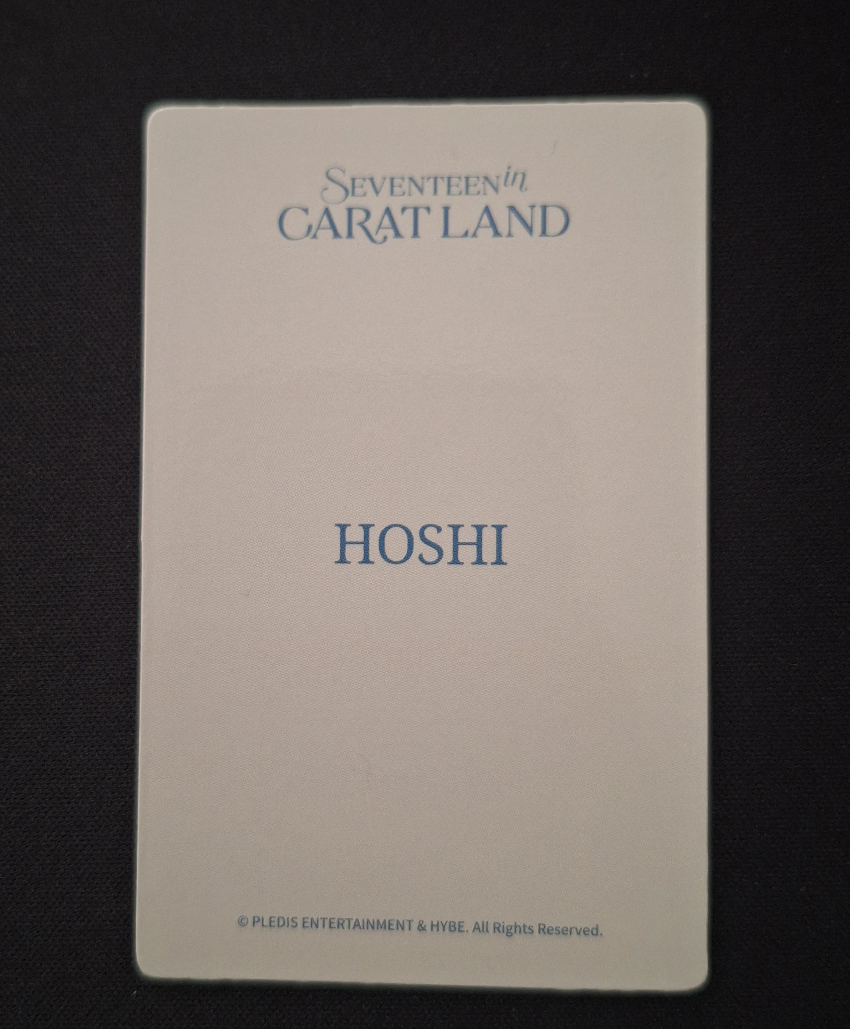 SEVENTEEN Hoshi SEVENTEEN - Hoshi - 2024 8TH SVT IN CARAT LAND Event merch photocard lenticular listing photo 2