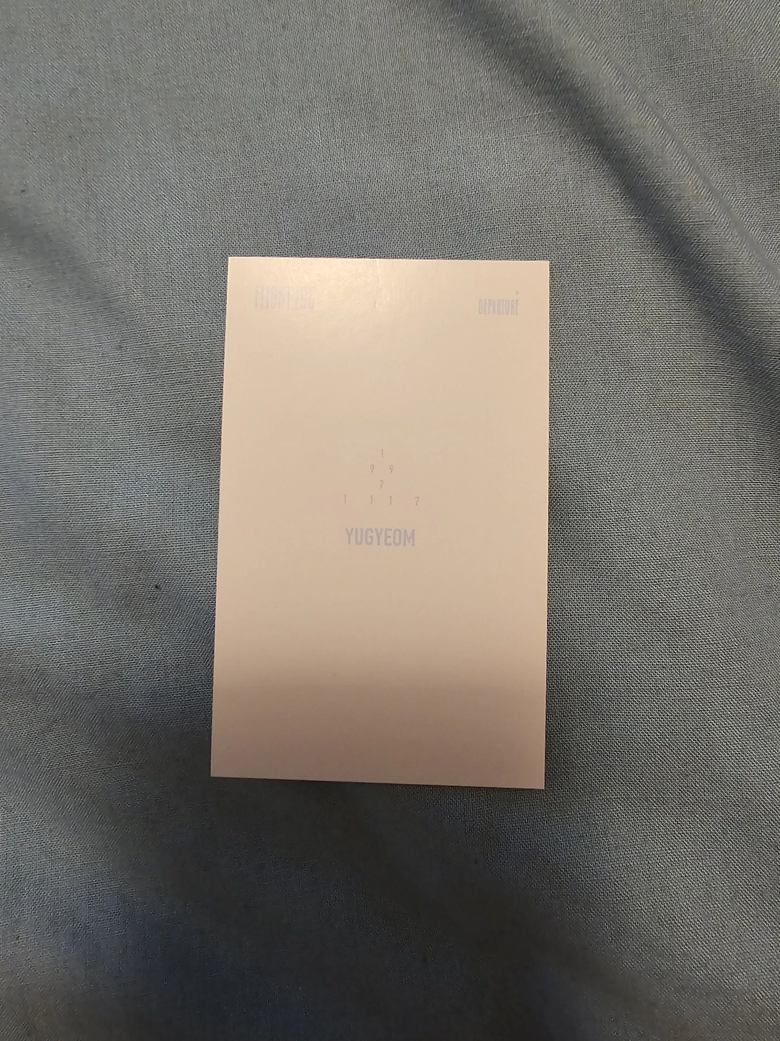 GOT7 Yugyeom GOT7 - Yugyeom - FLIGHT LOG : DEPARTURE Album album photocard listing photo 2