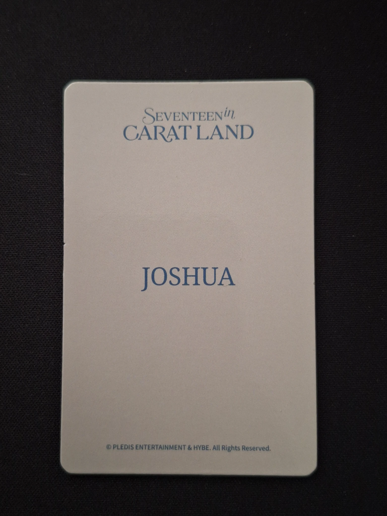 SEVENTEEN Joshua SEVENTEEN - Joshua - 2024 8TH SVT IN CARAT LAND Event lenticular merch photocard listing photo 2
