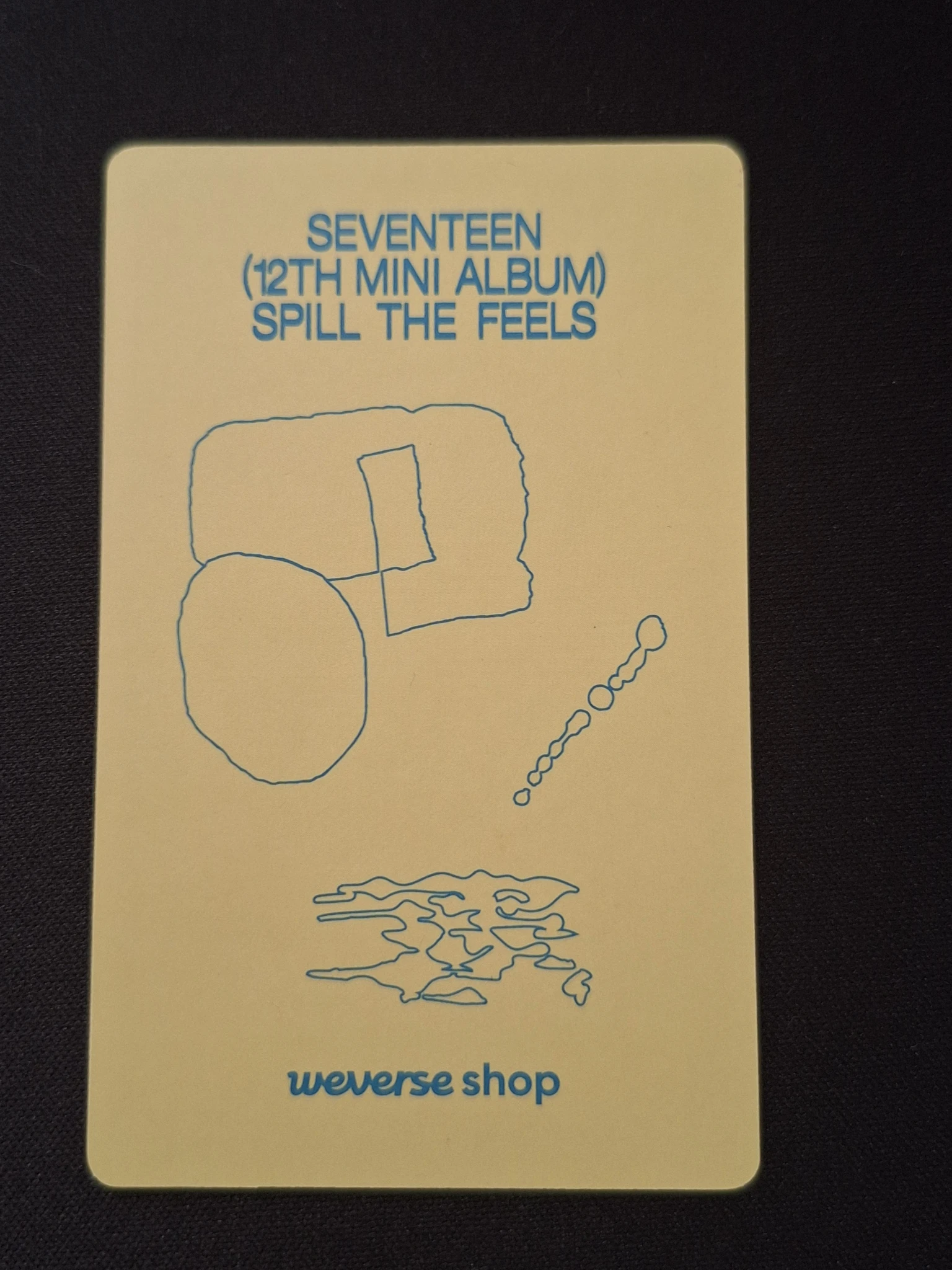 SEVENTEEN Joshua SEVENTEEN - Joshua - Spill the Feels Album weverse shop pre-order benefit listing photo 2