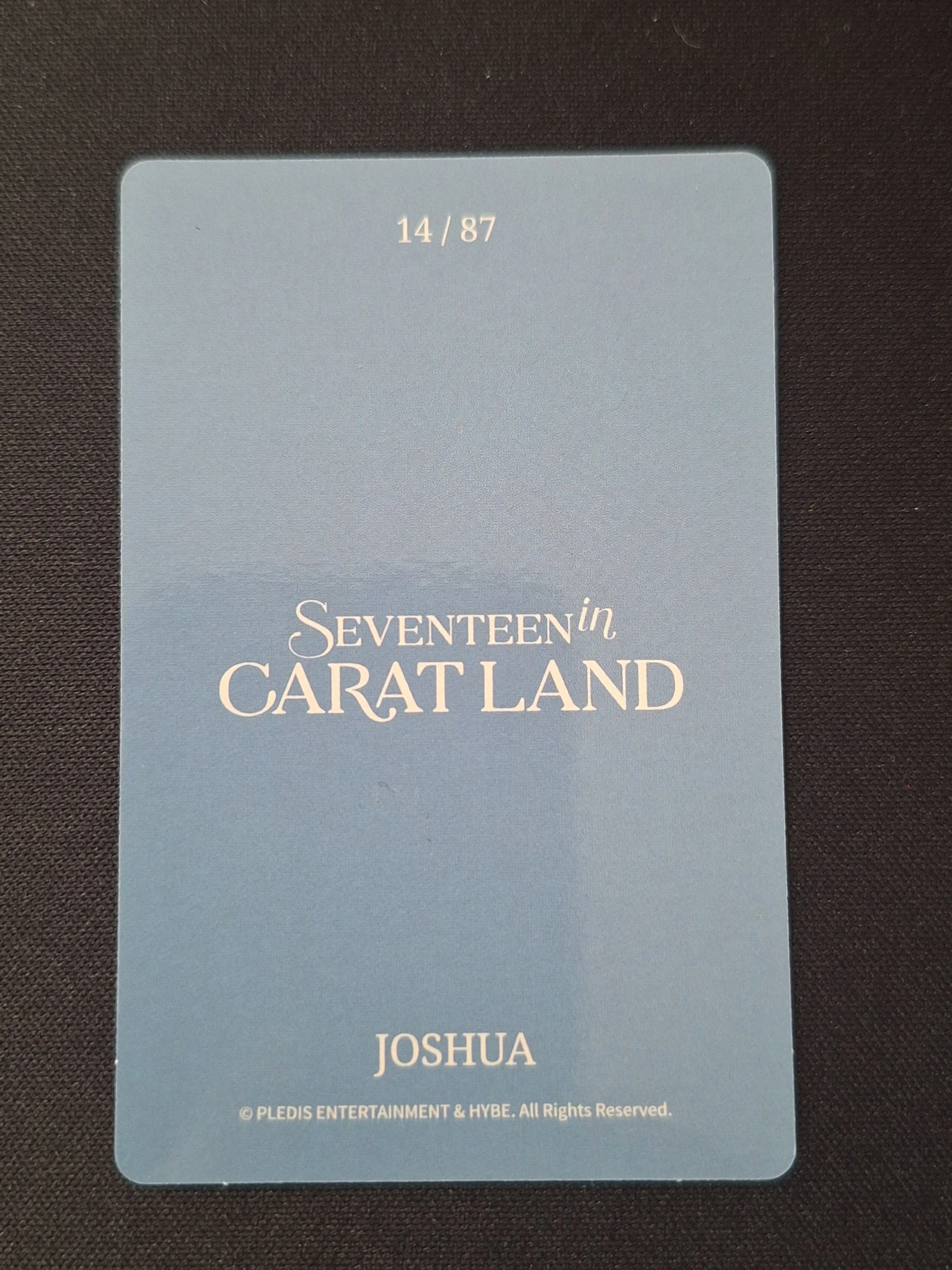SEVENTEEN Joshua SEVENTEEN - Joshua - 2024 8th SVT in Caratland  Event trading card listing photo 2
