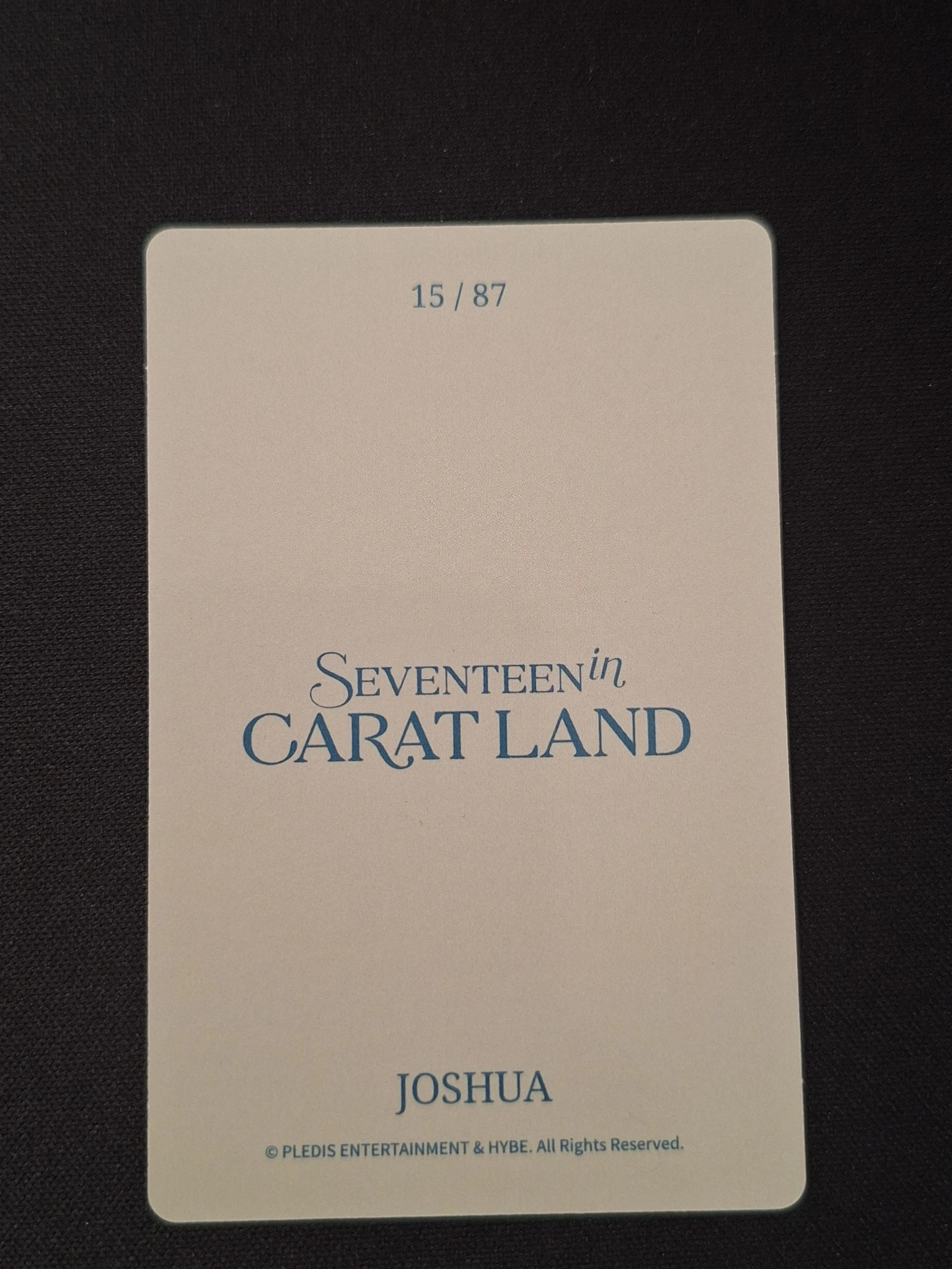 SEVENTEEN Joshua SEVENTEEN - Joshua - 2024 8TH SVT IN CARATLAND Event membership listing photo 2