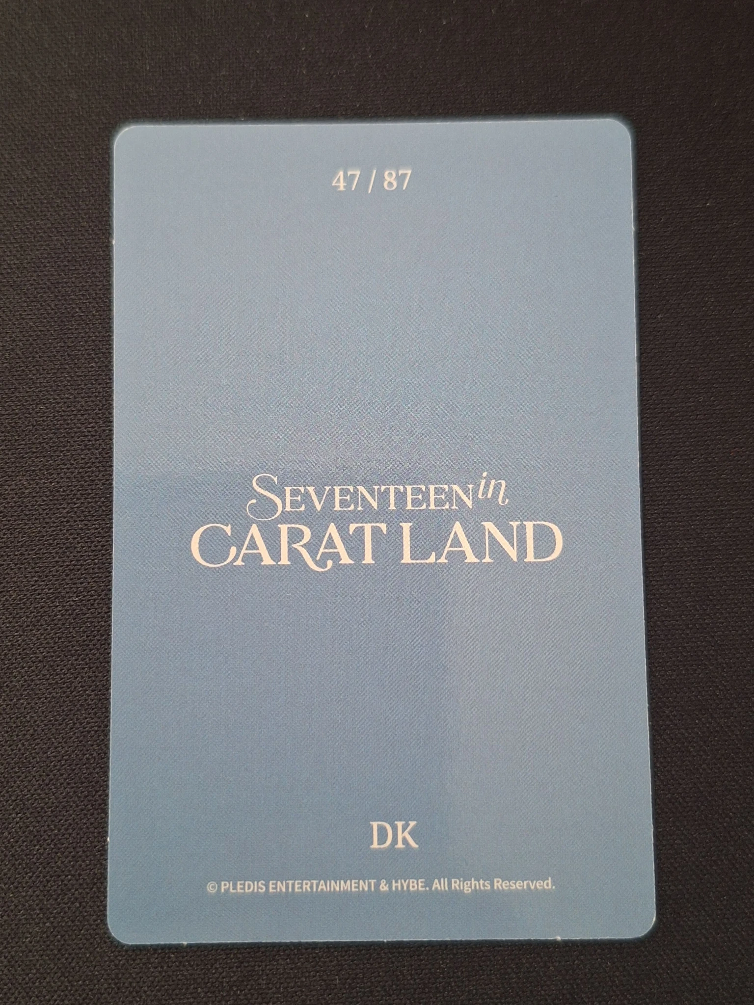 SEVENTEEN DK SEVENTEEN - DK - 2024 8TH SVT IN CARATLAND Event trading card listing photo 2