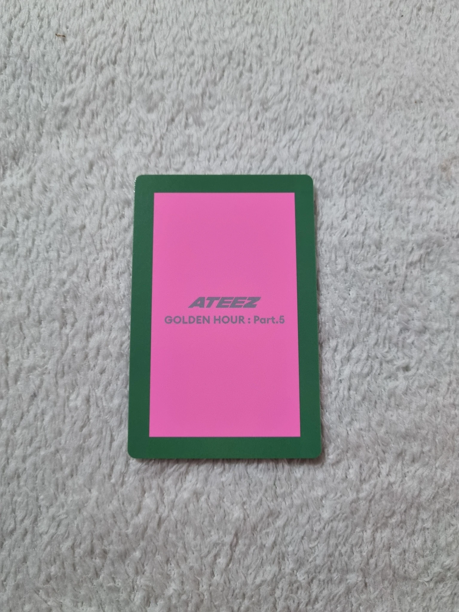 ATEEZ Seonghwa ATEEZ - Seonghwa - GOLDEN HOUR : Part.5 Album Z version album photocard listing photo 2