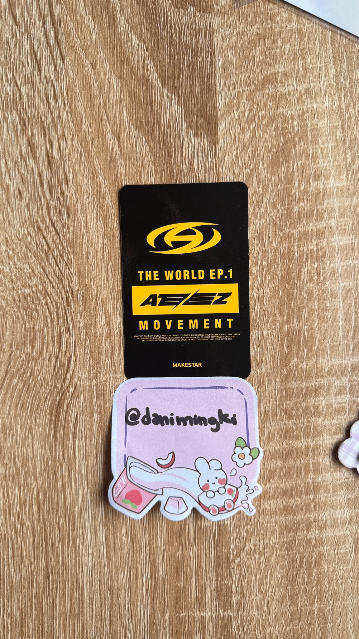 ATEEZ Seonghwa ATEEZ - Seonghwa - THE WORLD EP.1 : MOVEMENT Album makestar fansign round 2 listing photo 2