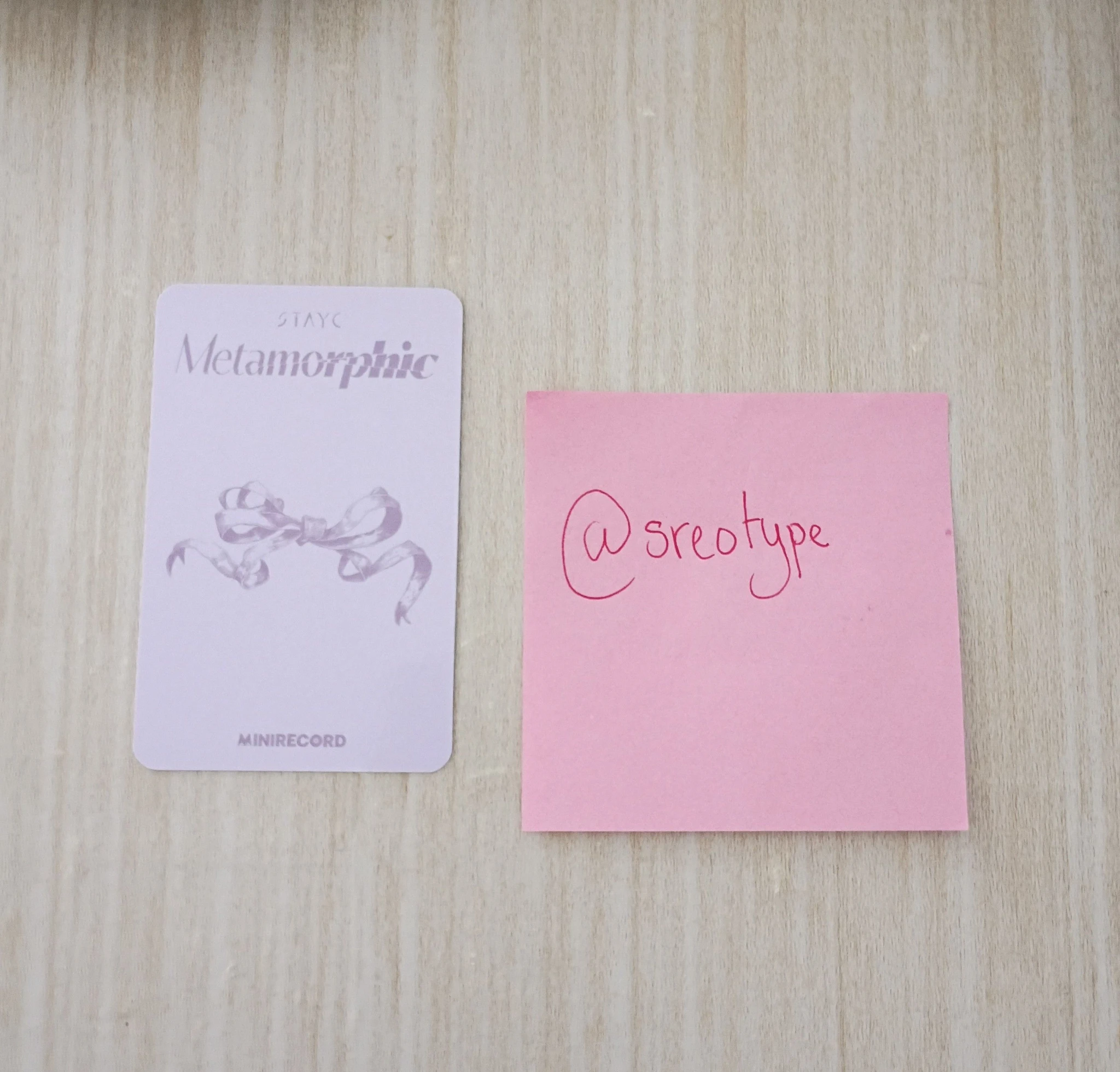 STAYC Sumin STAYC - Sumin - Metamorphic Album minirecord shop lucky draw (LD) listing photo 2