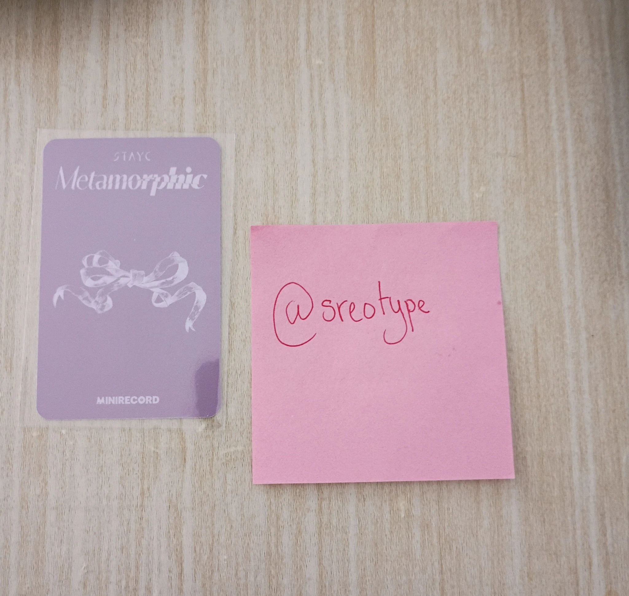 STAYC Sumin STAYC - Sumin - Metamorphic Album minirecord shop lucky draw (LD) listing photo 2