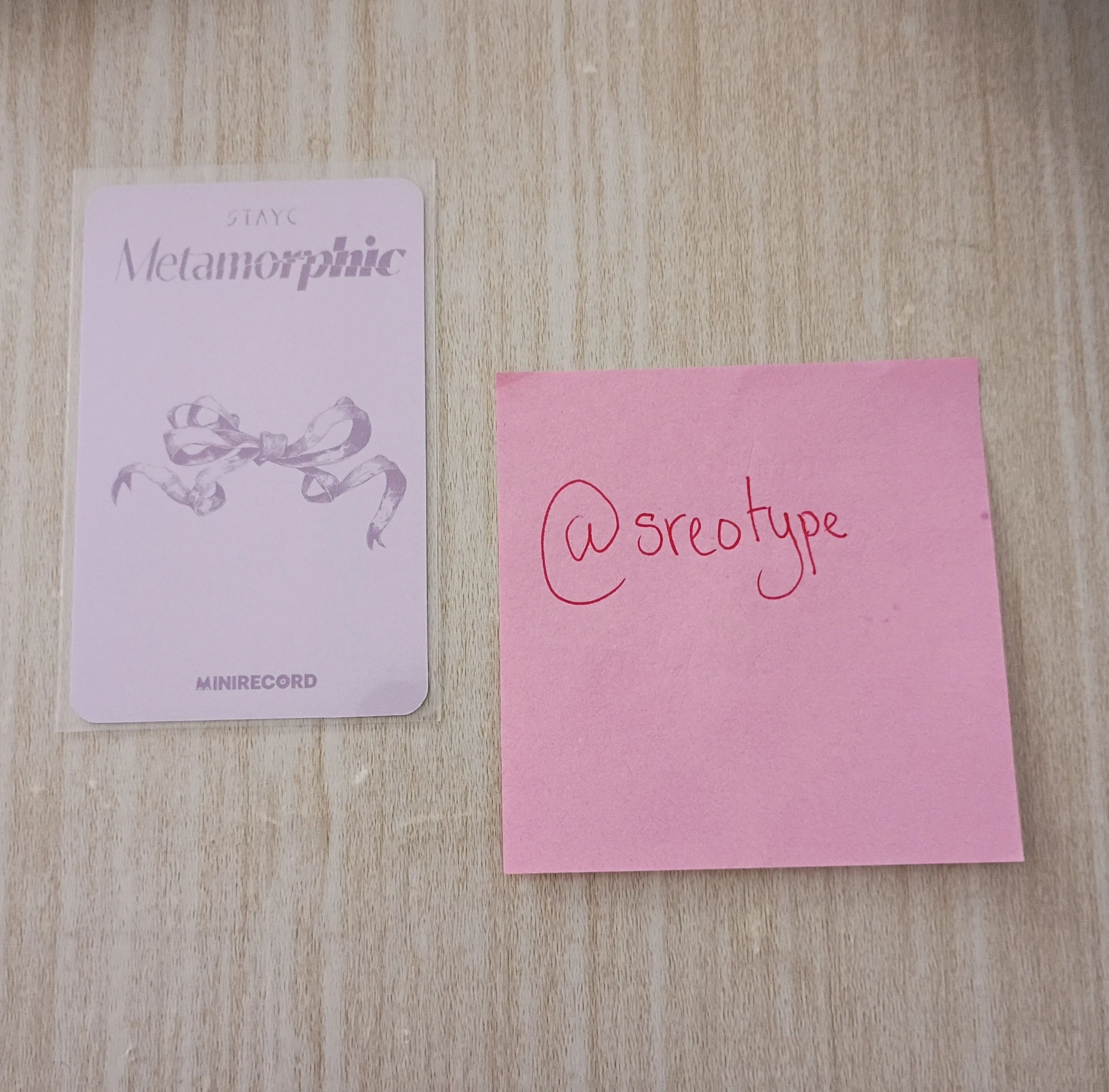 STAYC Yoon STAYC - Yoon - Metamorphic Album minirecord shop lucky draw (LD) listing photo 2