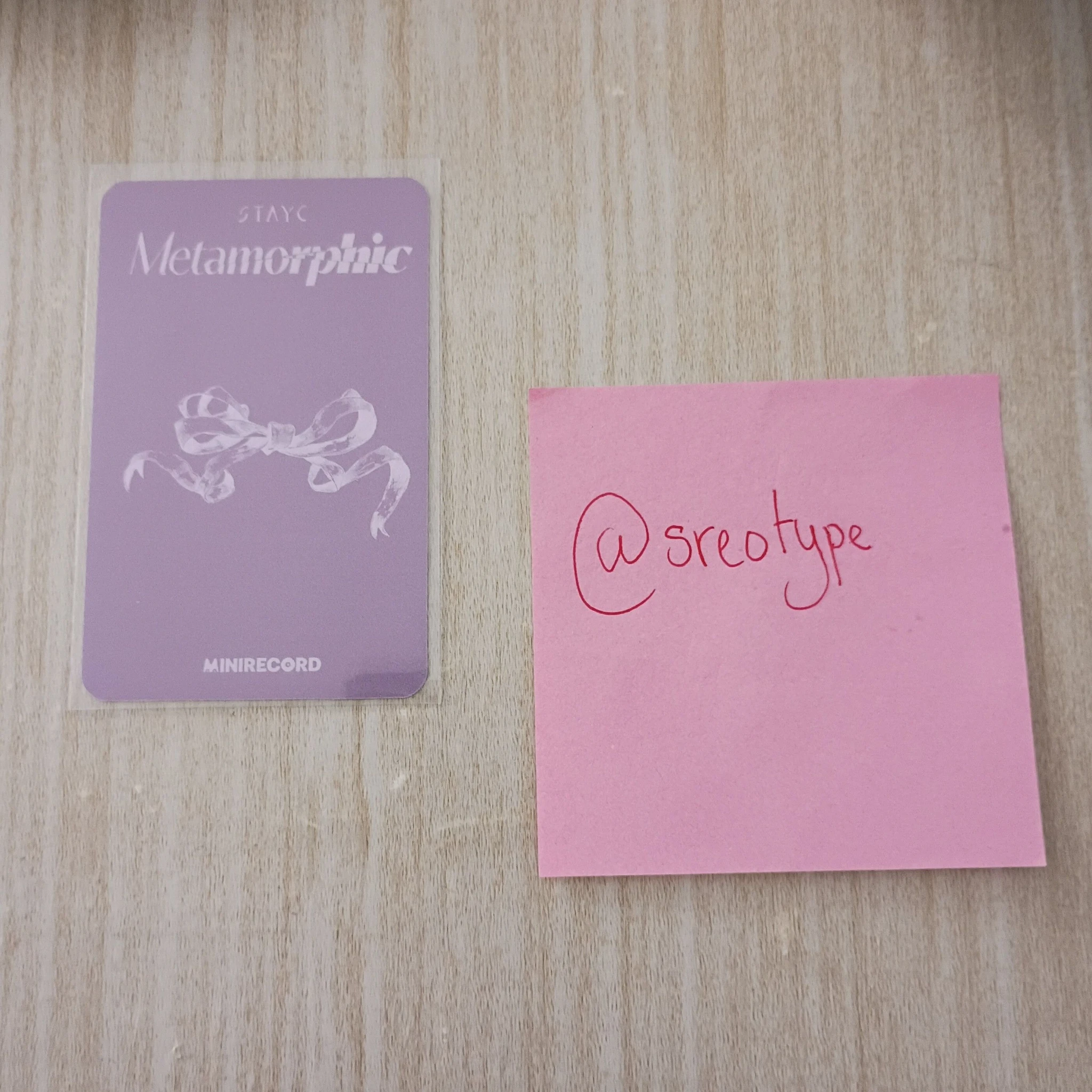 STAYC Yoon STAYC - Yoon - Metamorphic Album minirecord shop lucky draw (LD) listing photo 2