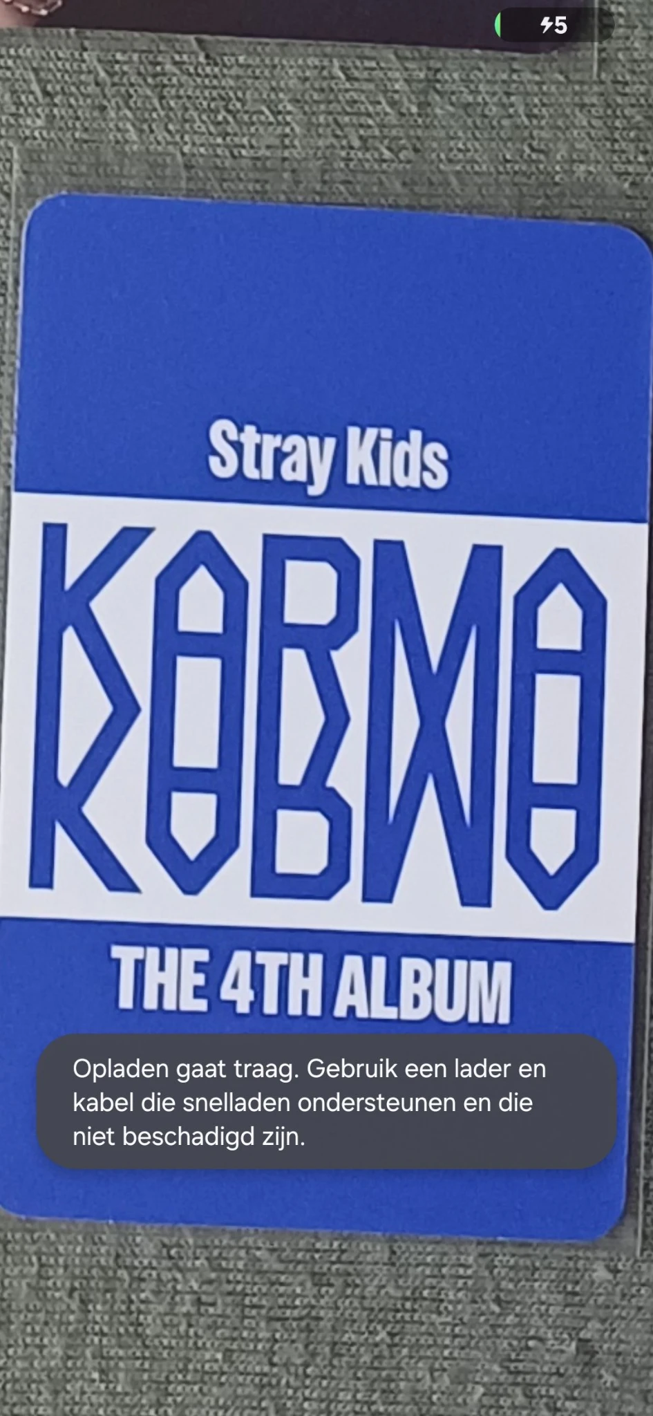 Stray Kids Bang Chan Stray Kids - Bang Chan - KARMA Album album photocard accordion version listing photo 2