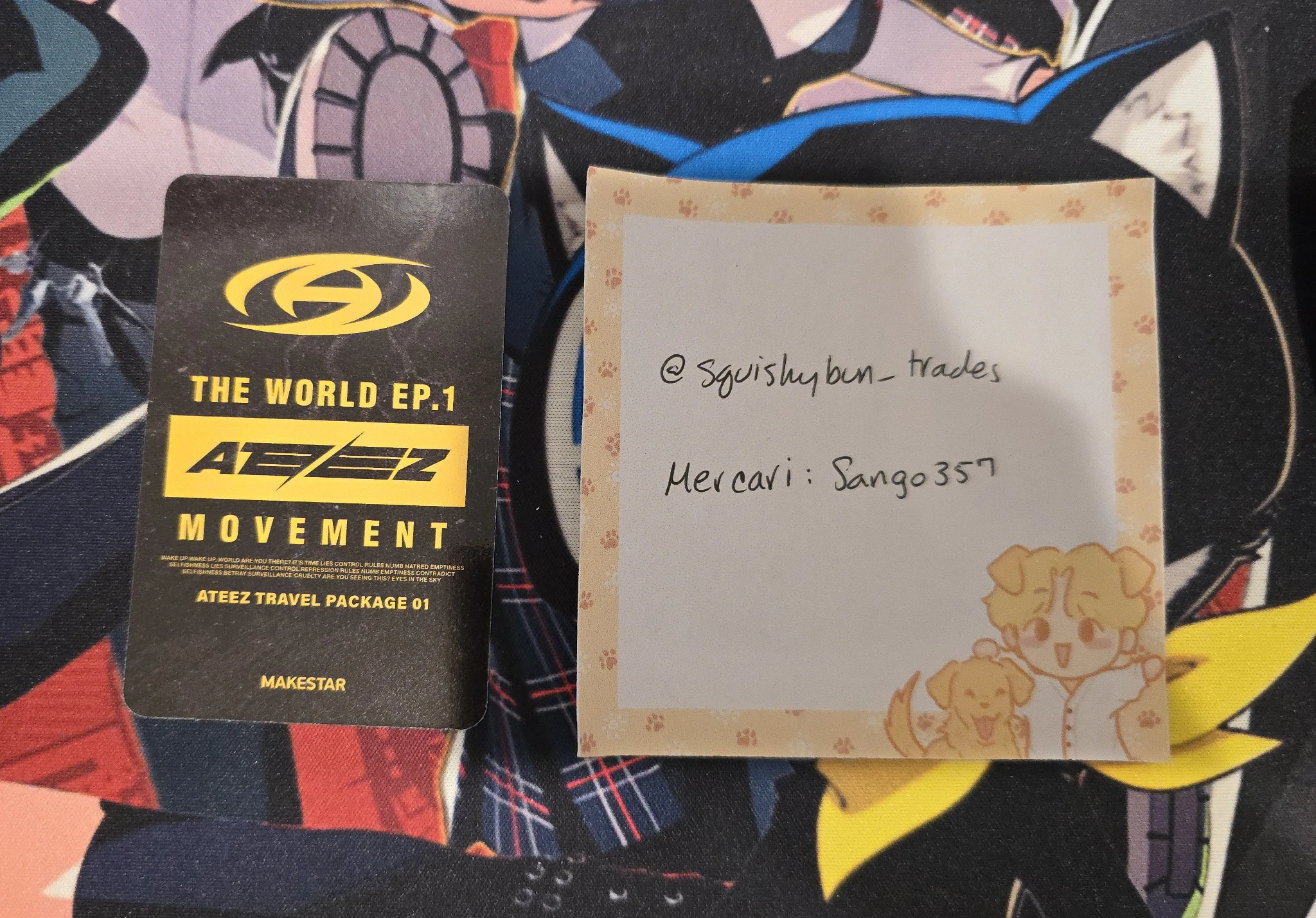 ATEEZ Jongho ATEEZ - Jongho - THE WORLD EP.1 : MOVEMENT Album makestar travel package round 1 purchase benefit listing photo 2