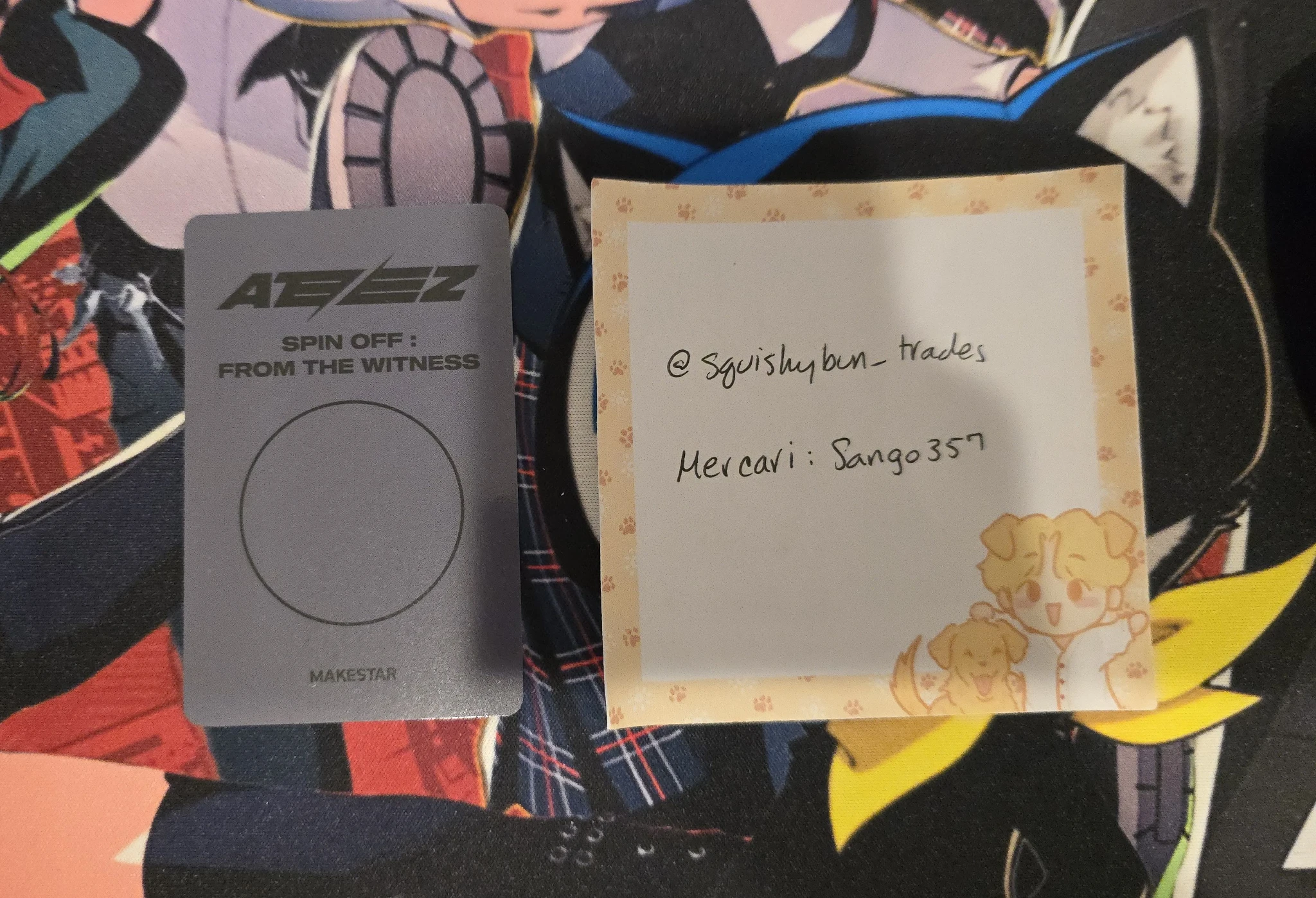 ATEEZ Wooyoung ATEEZ - Wooyoung - SPIN OFF : FROM THE WITNESS Album makestar holographic (hologram) pre-order benefit (pob) listing photo 2