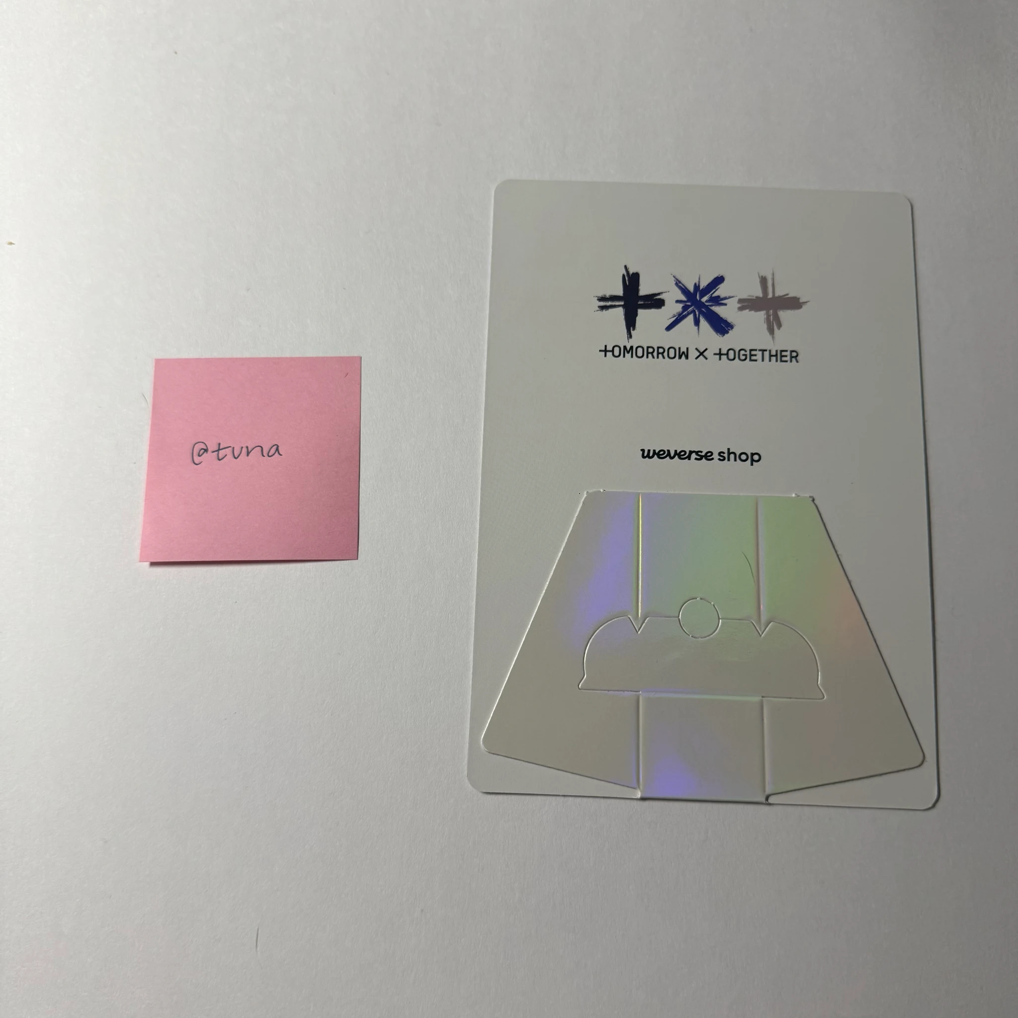 TOMORROW X TOGETHER Huening Kai TOMORROW X TOGETHER - Huening Kai - The Name Chapter: Freefall Album pob (pre-order benefit) postcard holographic (hologram) listing photo 2