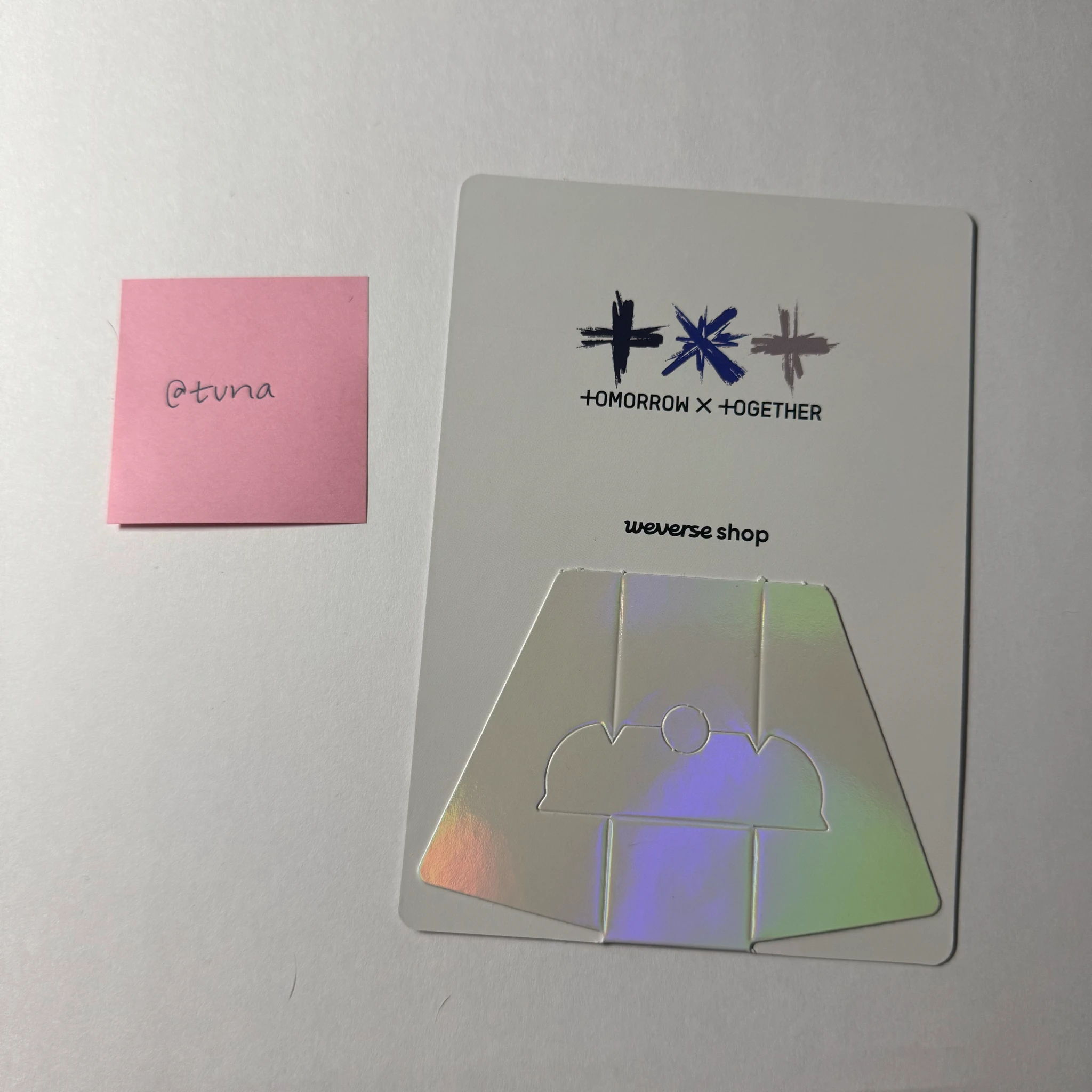 TOMORROW X TOGETHER Taehyun TOMORROW X TOGETHER - Taehyun - The Name Chapter: Freefall Album pob (pre-order benefit) postcard holographic (hologram) listing photo 2