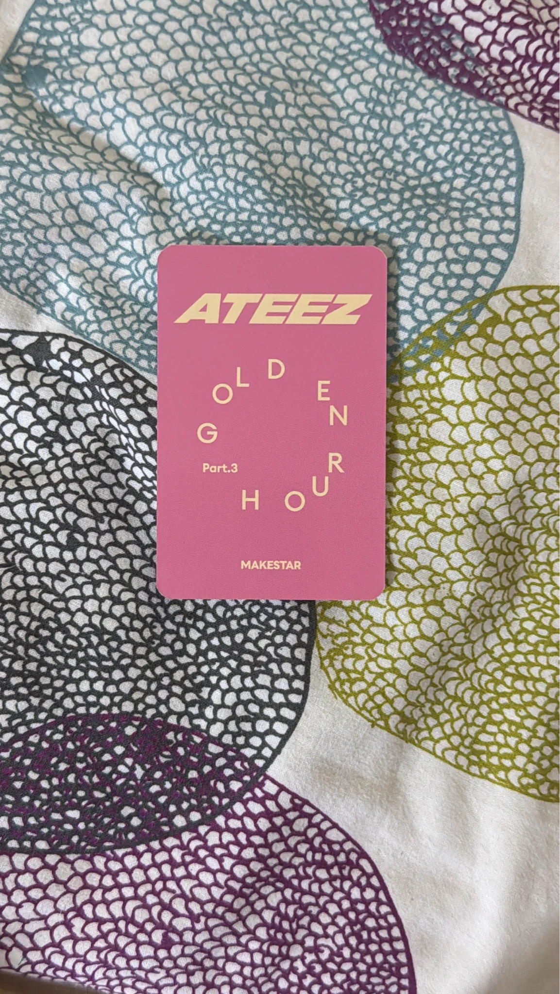 ATEEZ Yeosang ATEEZ - Yeosang - Golden Hour : Part.3 Album pob (pre-order benefit) lucky draw listing photo 2