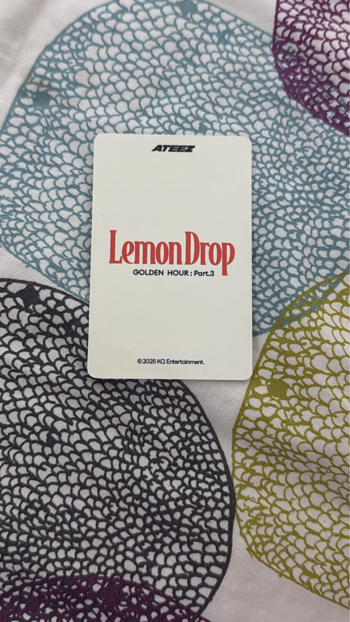 ATEEZ Yunho ATEEZ - Yunho - Line Friends Lemon Drop Pop-Up Other line friends trading card lucky draw listing photo 2