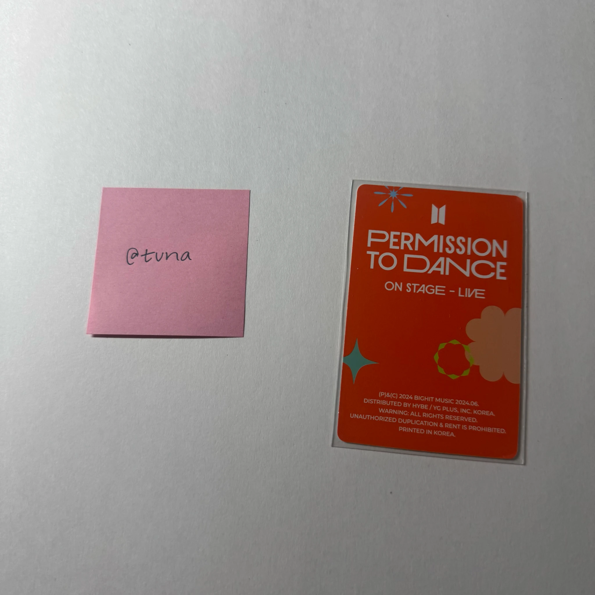 BTS SUGA BTS-SUGA-Album-Permission to Dance Live Album listing photo 2
