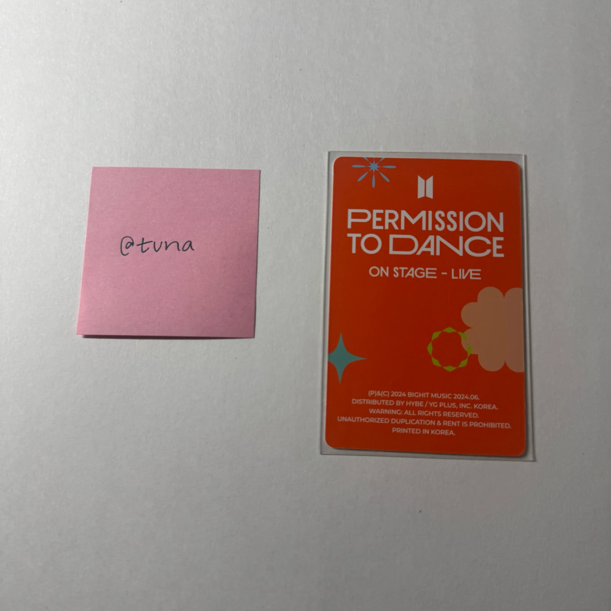 BTS Jimin BTS-Jimin-Album-Permission to Dance Live Album listing photo 2