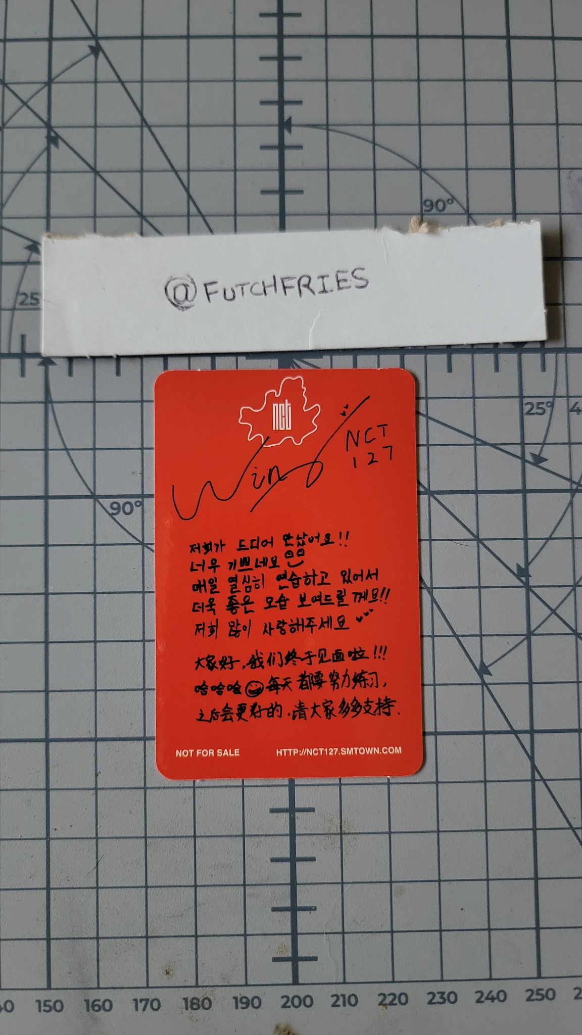 NCT 127 Winwin NCT 127 - Winwin - Fire truck Album album photocard listing photo 2