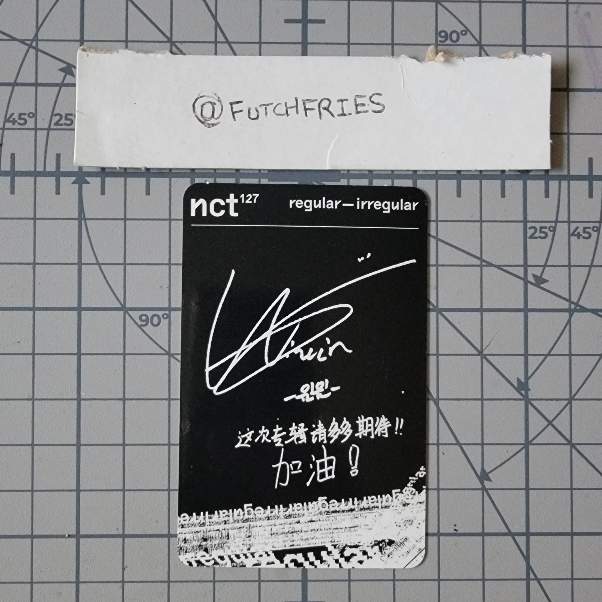 NCT 127 Winwin NCT 127 - Winwin - Regular - Irregular Album album photocard irregular version listing photo 2