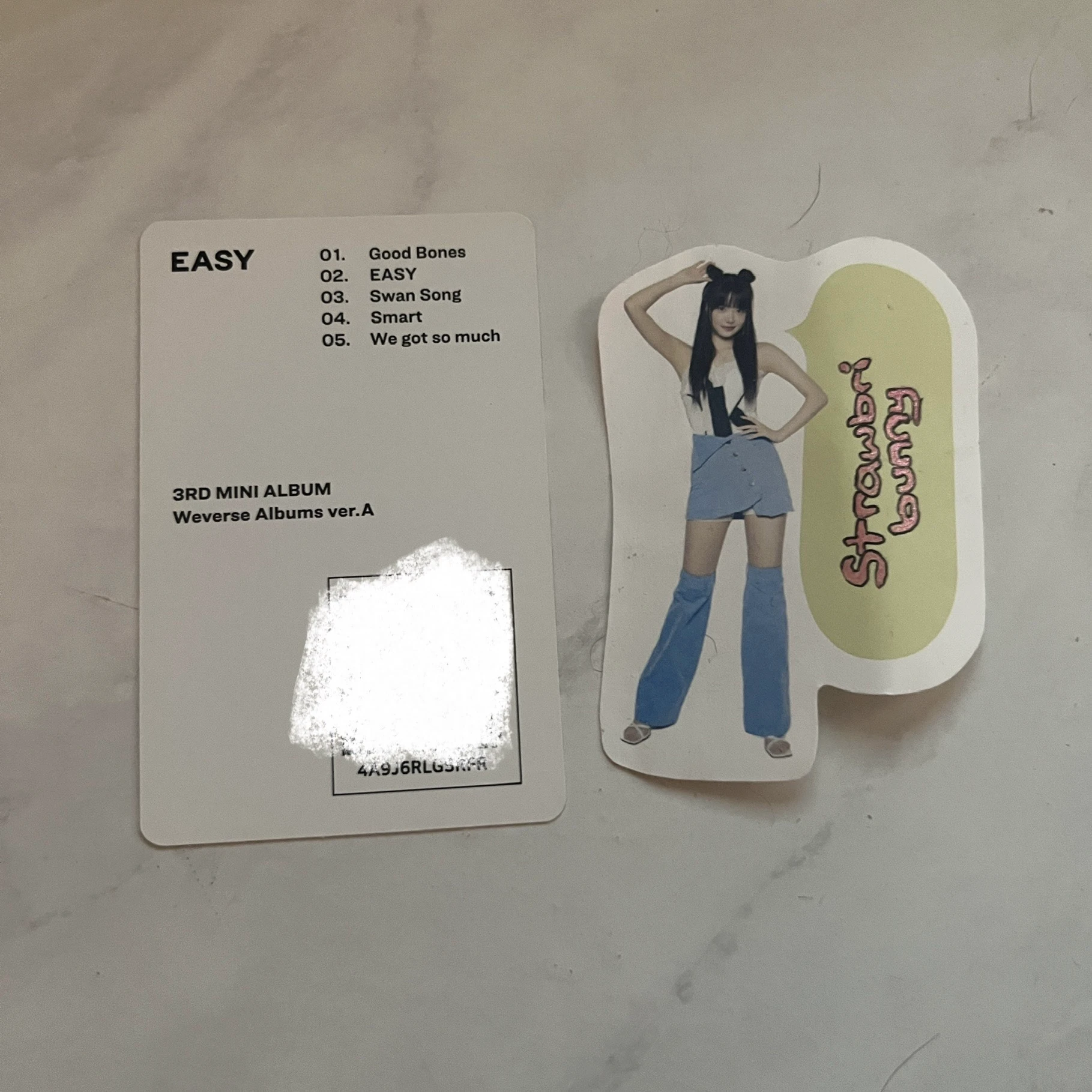 LE SSERAFIM Huh Yunjin LE SSERAFIM - Huh Yunjin - EASY Album album photocard weverse albums ver. a ver. listing photo 2