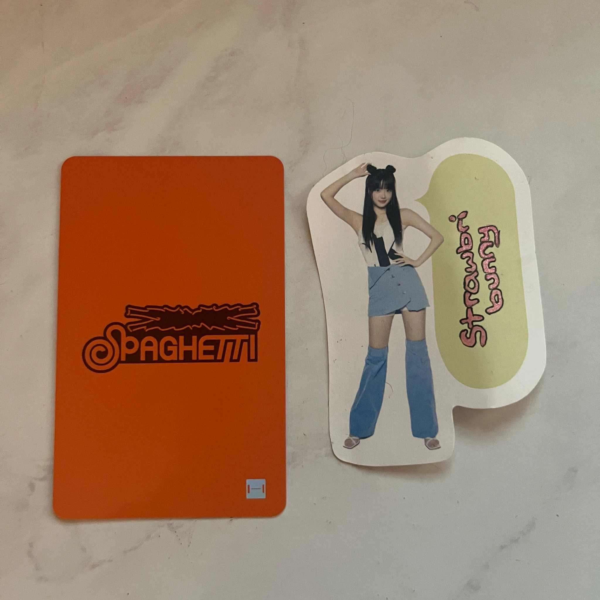 LE SSERAFIM Hong Eunchae LE SSERAFIM - Hong Eunchae - SPAGHETTI Album withmuu lucky draw round 2 listing photo 2