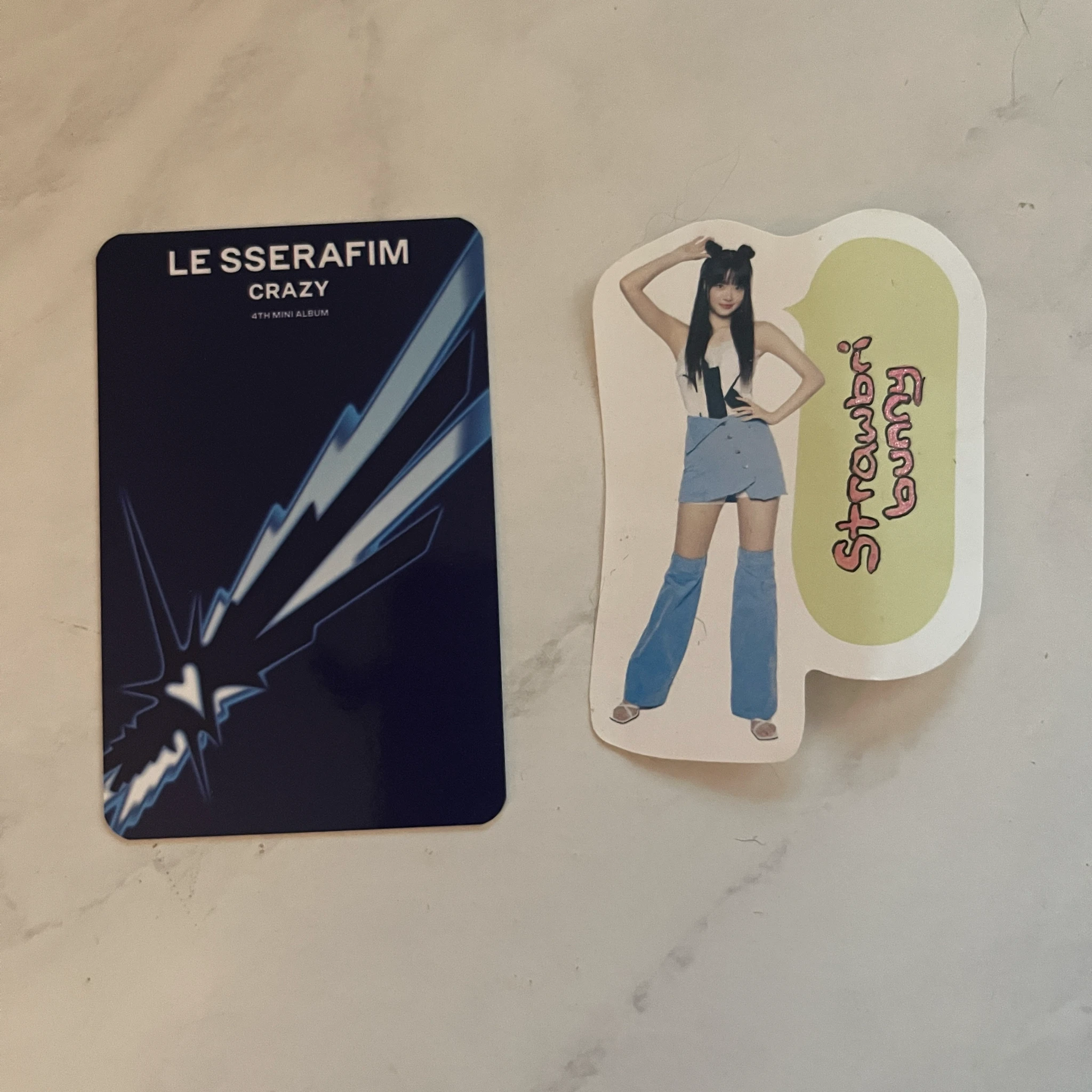 LE SSERAFIM Huh Yunjin LE SSERAFIM - Huh Yunjin - CRAZY Album knpops pob (pre-order benefit) standard version listing photo 2