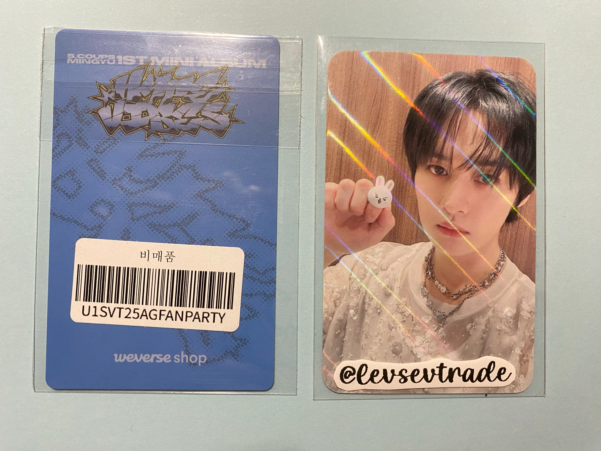 SEVENTEEN Mingyu SEVENTEEN - Mingyu - Hype Vibes Album fan party pre-order benefit (pob) listing photo 2
