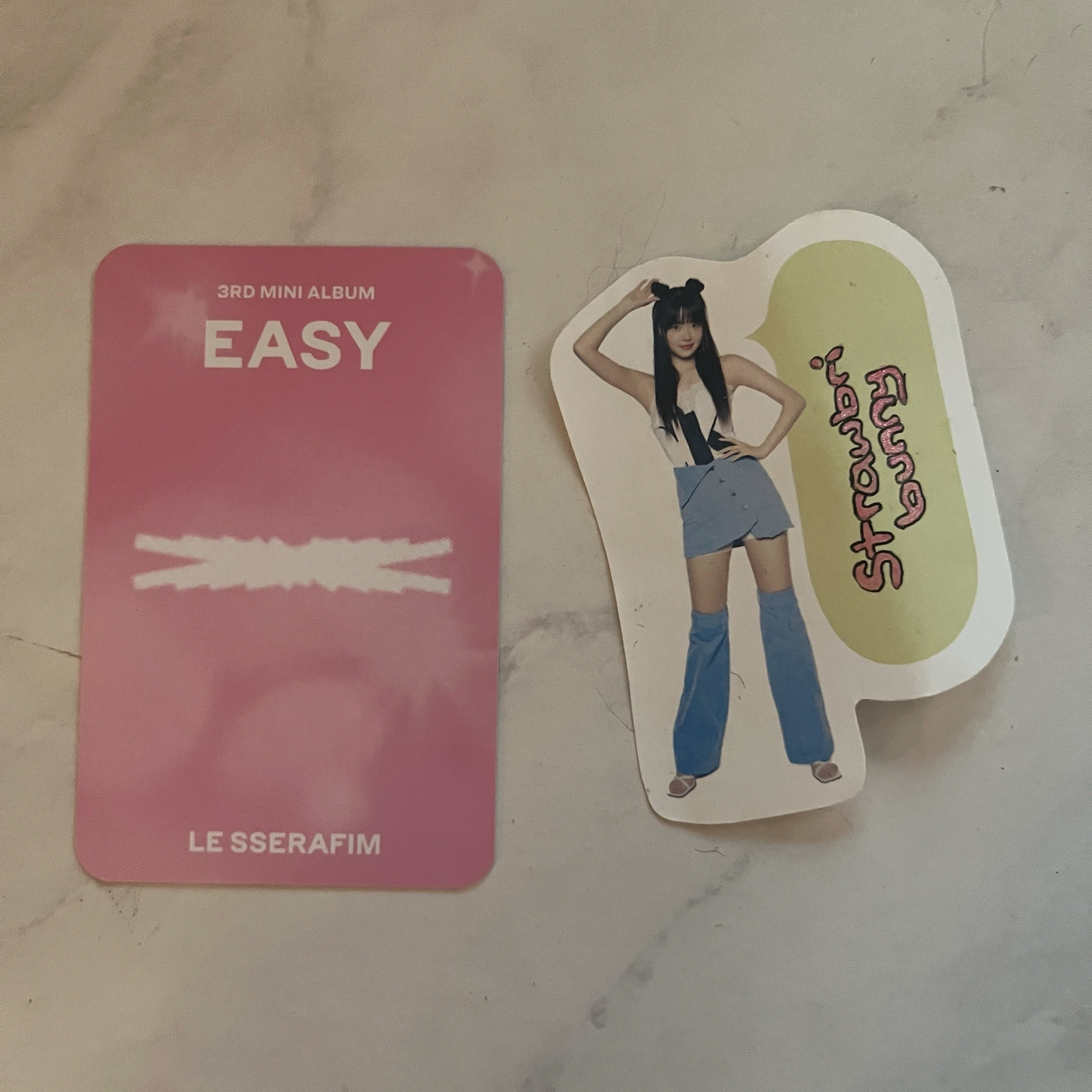 LE SSERAFIM Huh Yunjin LE SSERAFIM - Huh Yunjin - EASY Album musicplant fansign pre-order benefit listing photo 2