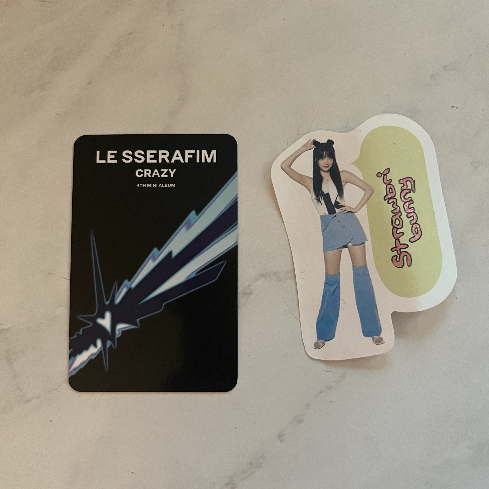 LE SSERAFIM Huh Yunjin LE SSERAFIM - Huh Yunjin - CRAZY Album pob (pre-order benefit) musicplant standard version listing photo 2